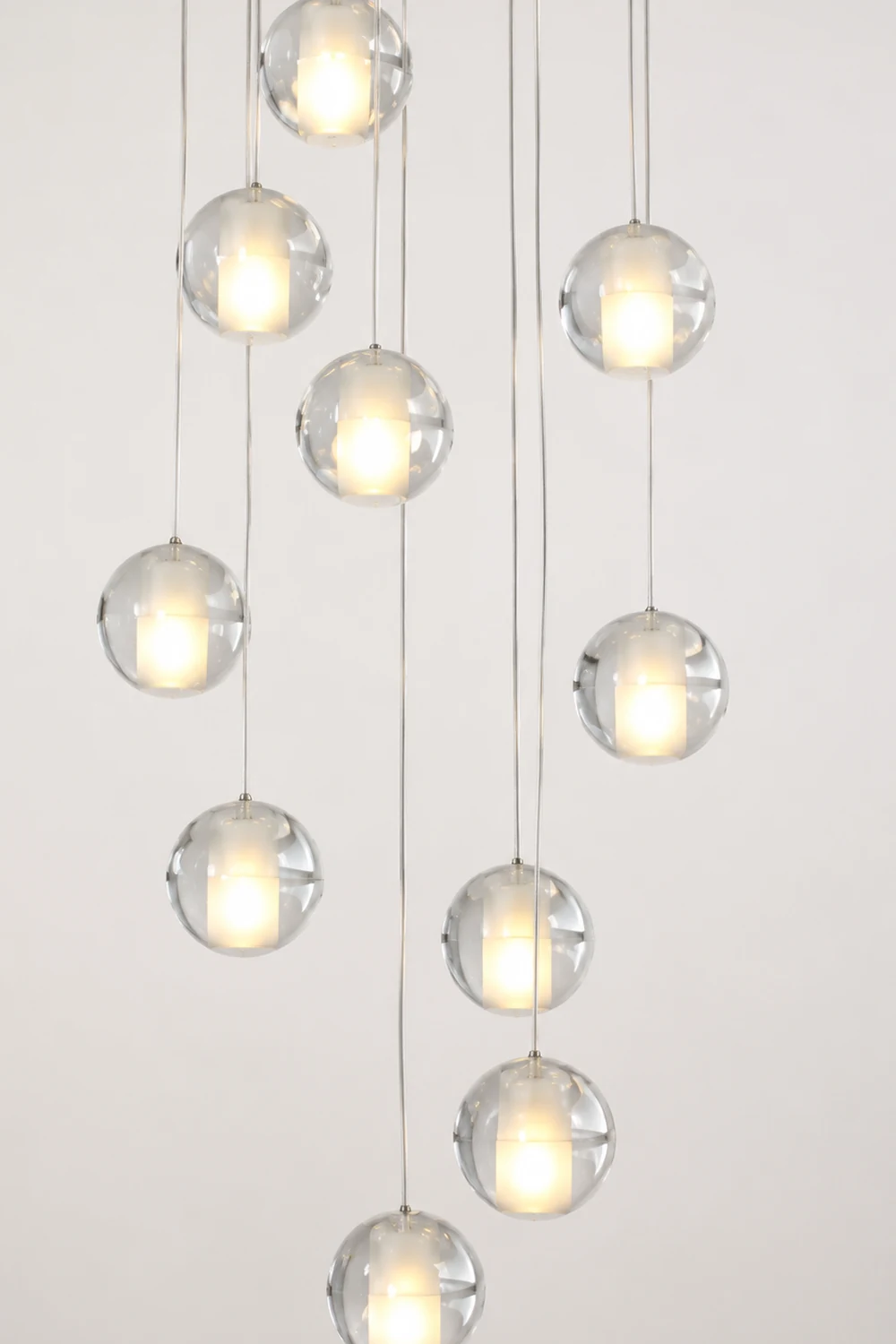 Hailie Modern Multi Clean Globe Pendant Light, Foyer - Lumpaz