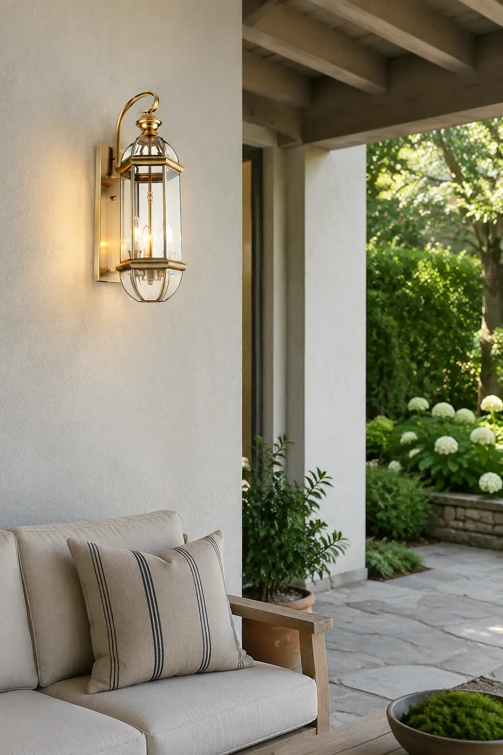 Retro Creative Copper Glass European Style Outdoor Wall Lights Exterior Lamp - Lumpaz