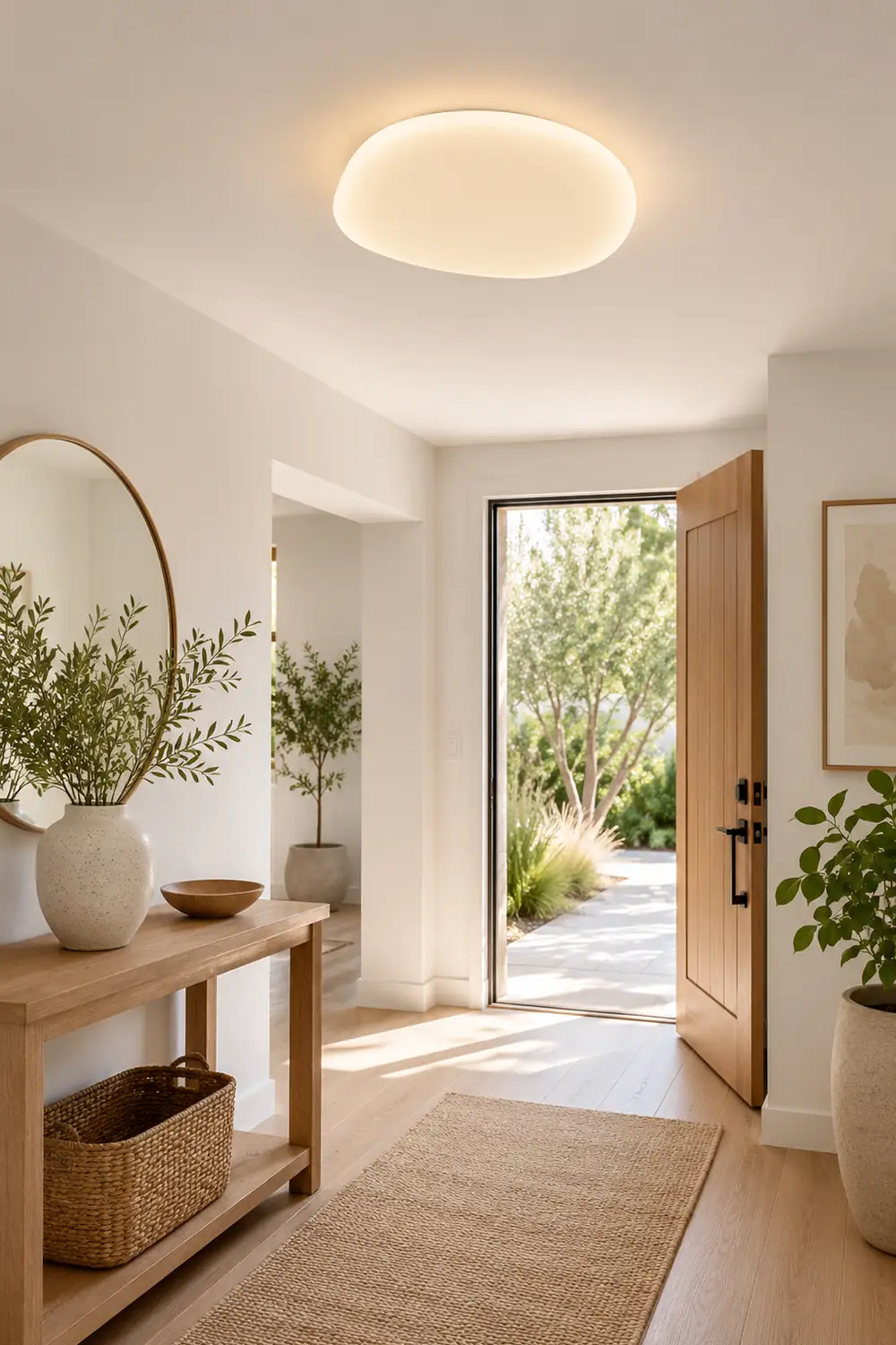 Quinn Modern Pebbles Shape Flush Mount Ceiling Light White Bedroom - Lumpaz