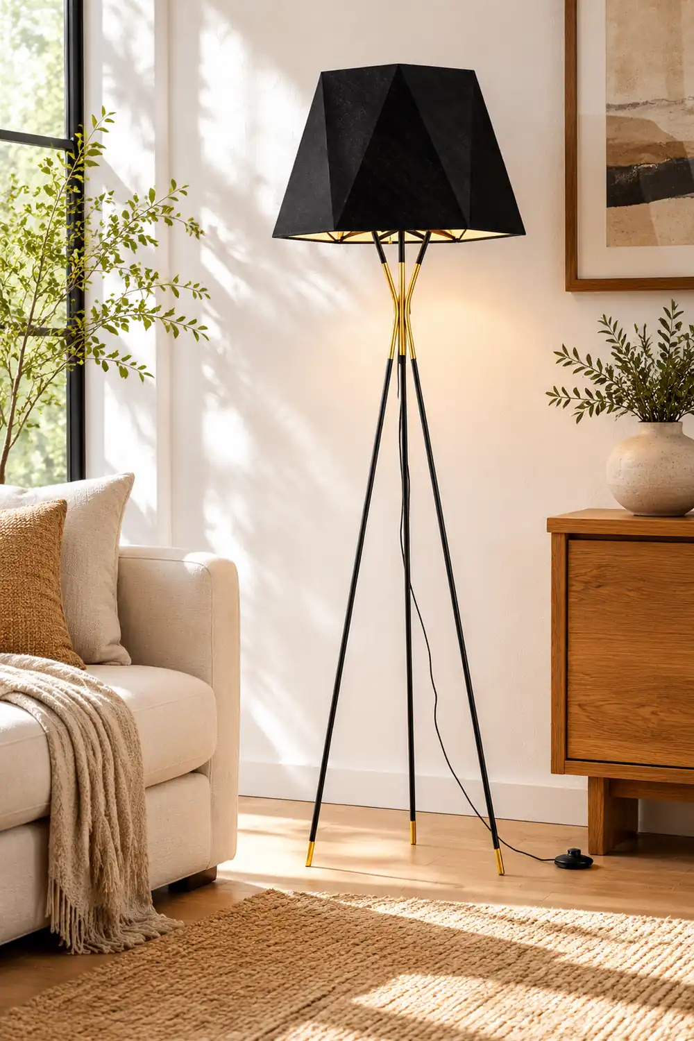 Salgado Minimalist Tripod Floor Lamp - Lumpaz