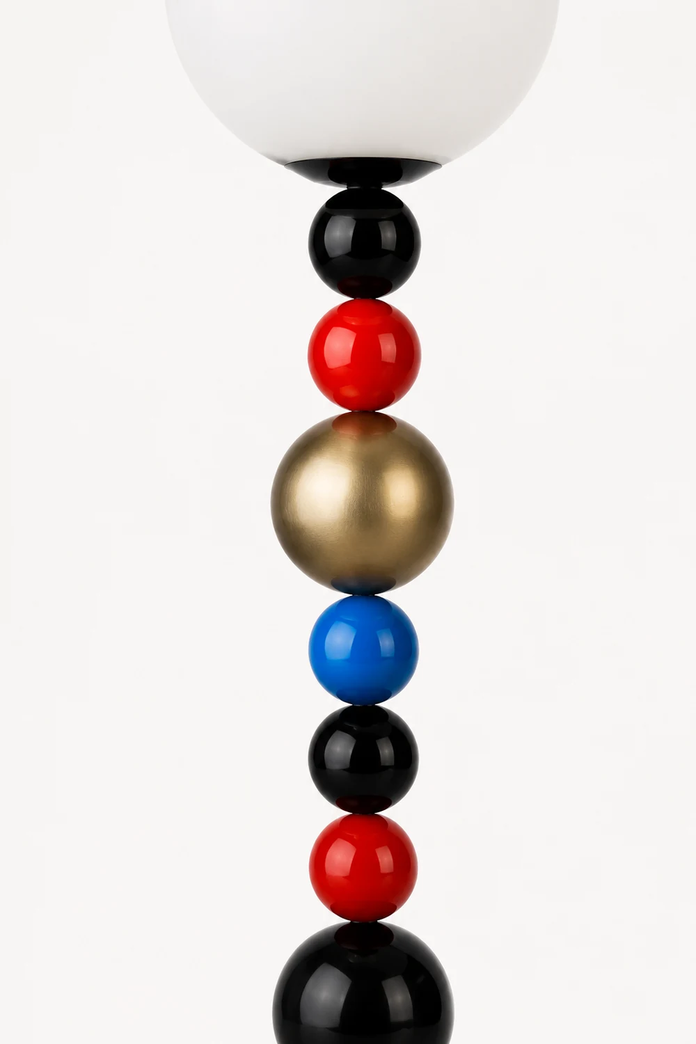 Morandi  Modern Ball Metal Colorful  Floor Lamp, Red/Green - Lumpaz
