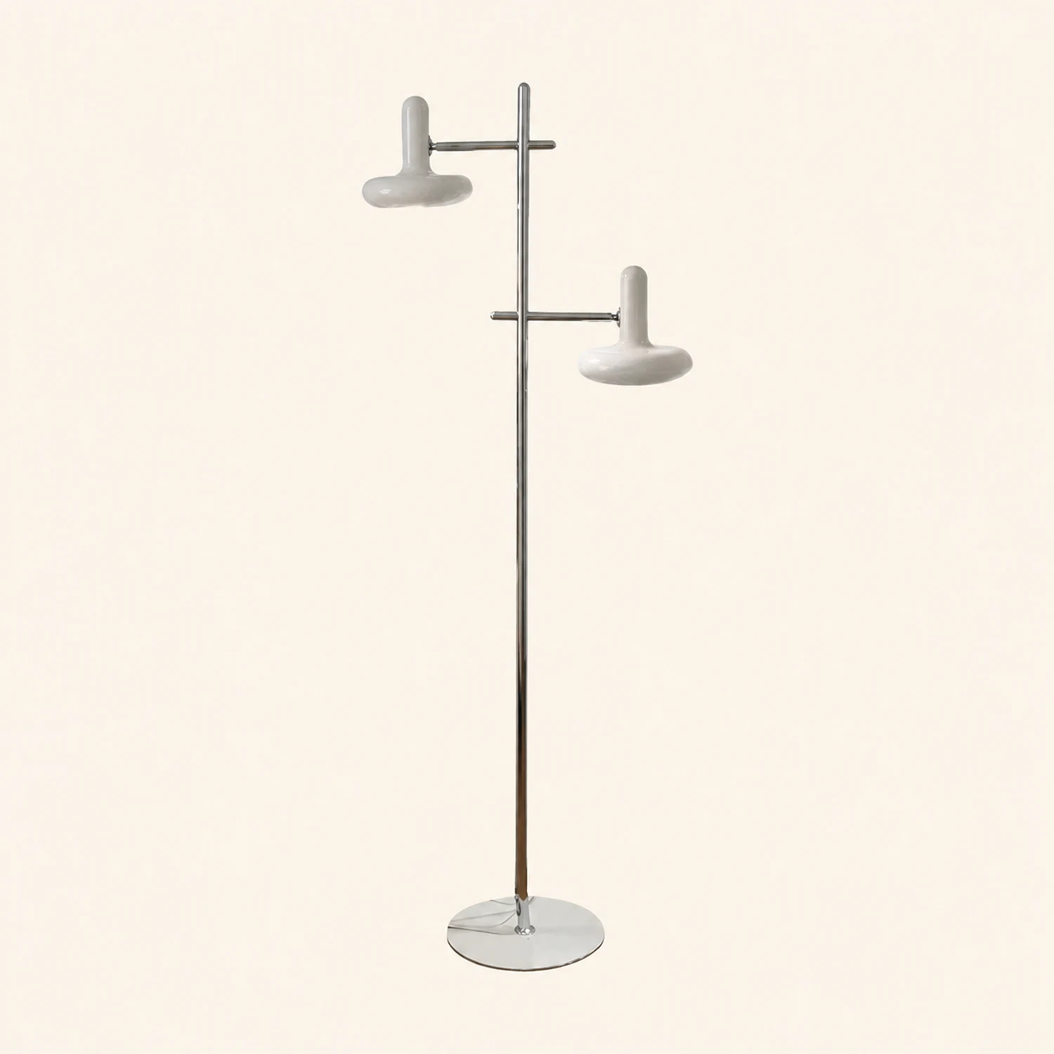 Carins Modern Nordic Minimalist Metal Rotable Floor Lamp, White - Lumpaz