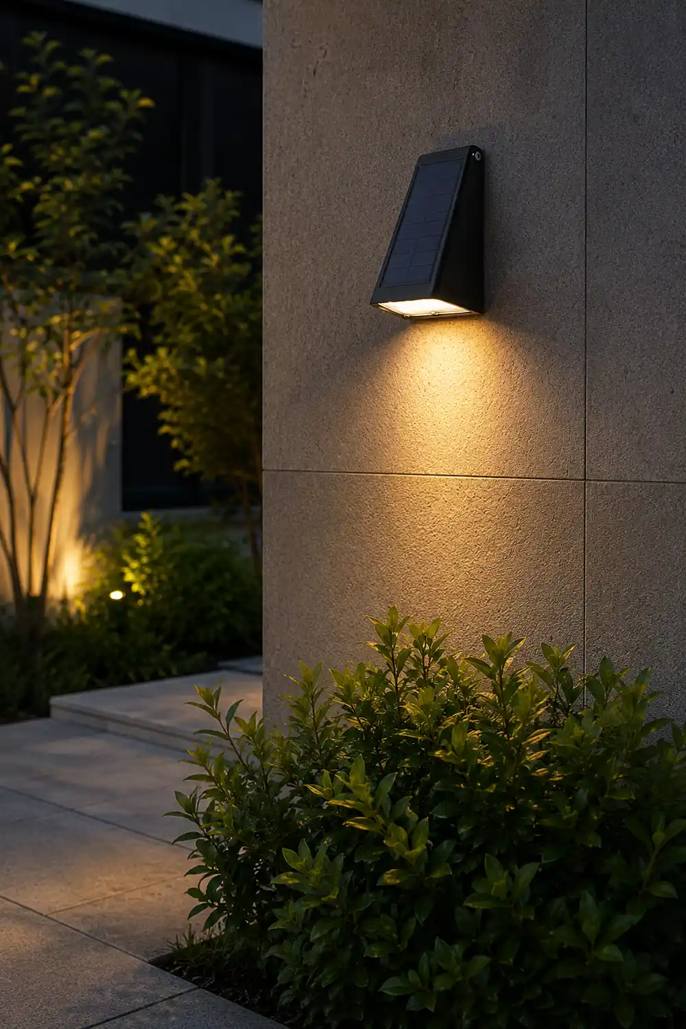 90° Adjustable Intelligent LED Waterproof Black Modern Solar Wall Lights - Lumpaz