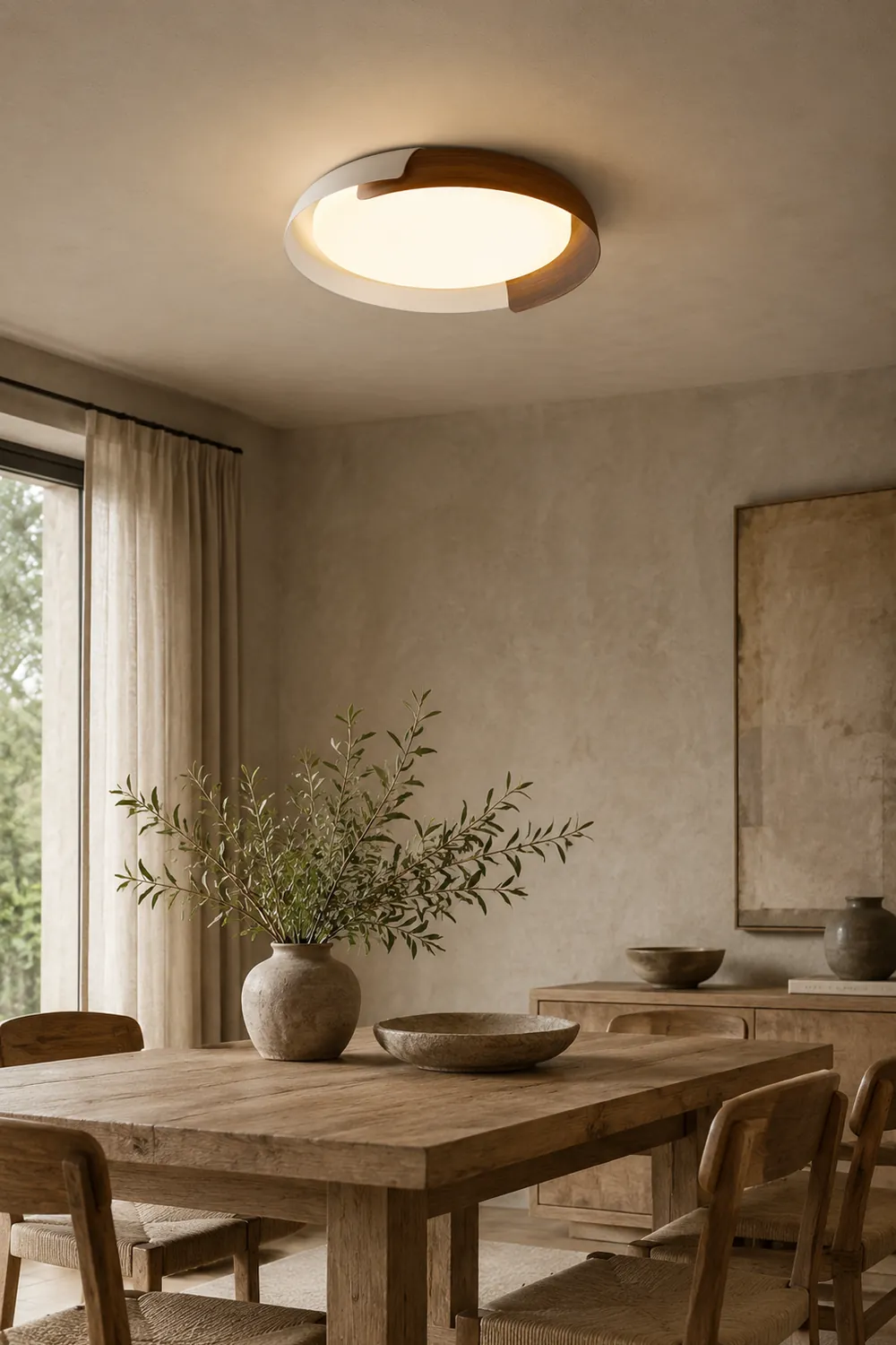 Quinn Flush Mount Ceiling Light, 4 Color - Lumpaz
