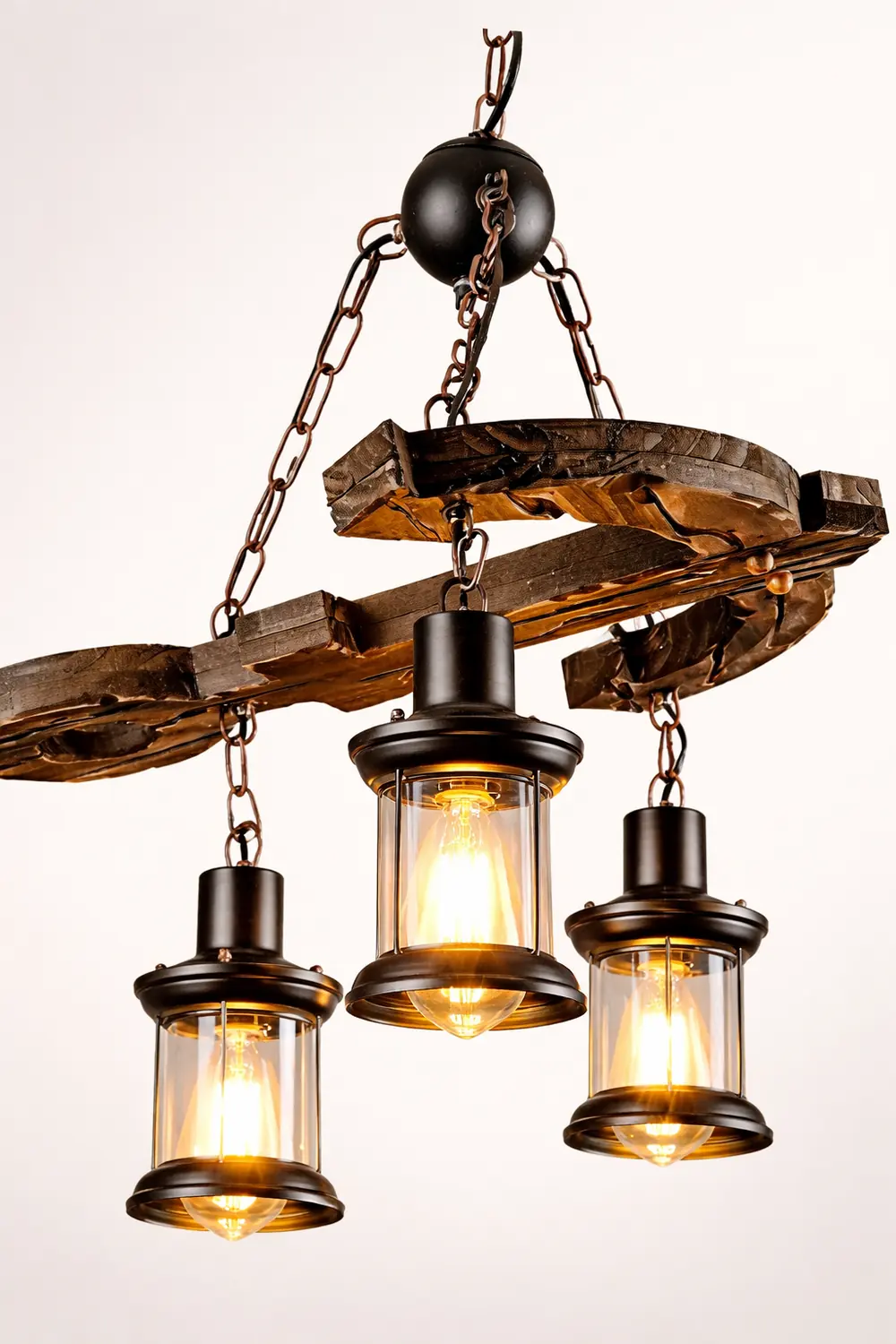 Austin Retro Chandelier, 3 Style, 21.5"/39.5" - Lumpaz