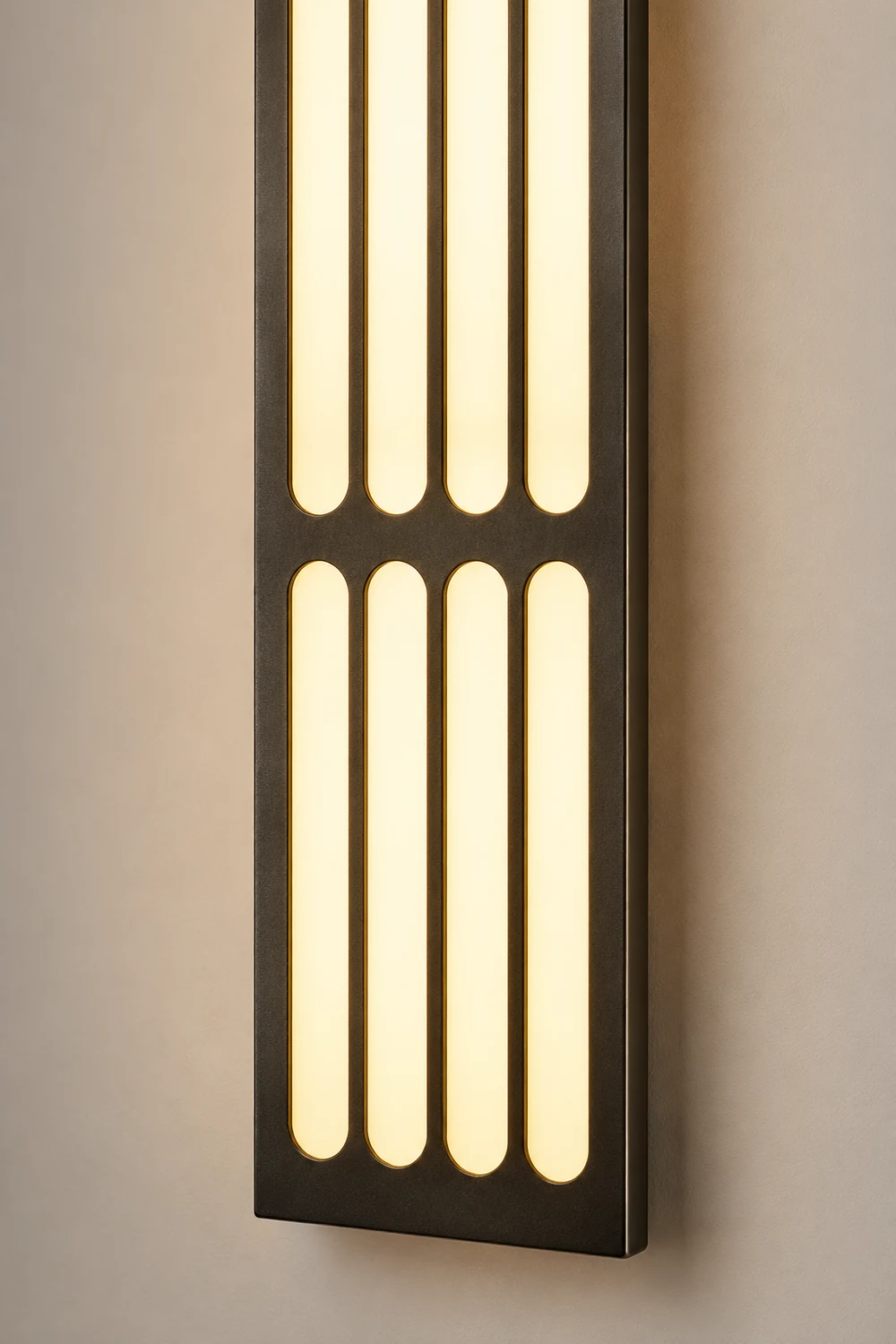31.5 In. Long Strip Rectangular Waterproof Black Outdoor Wall Lamp - Lumpaz