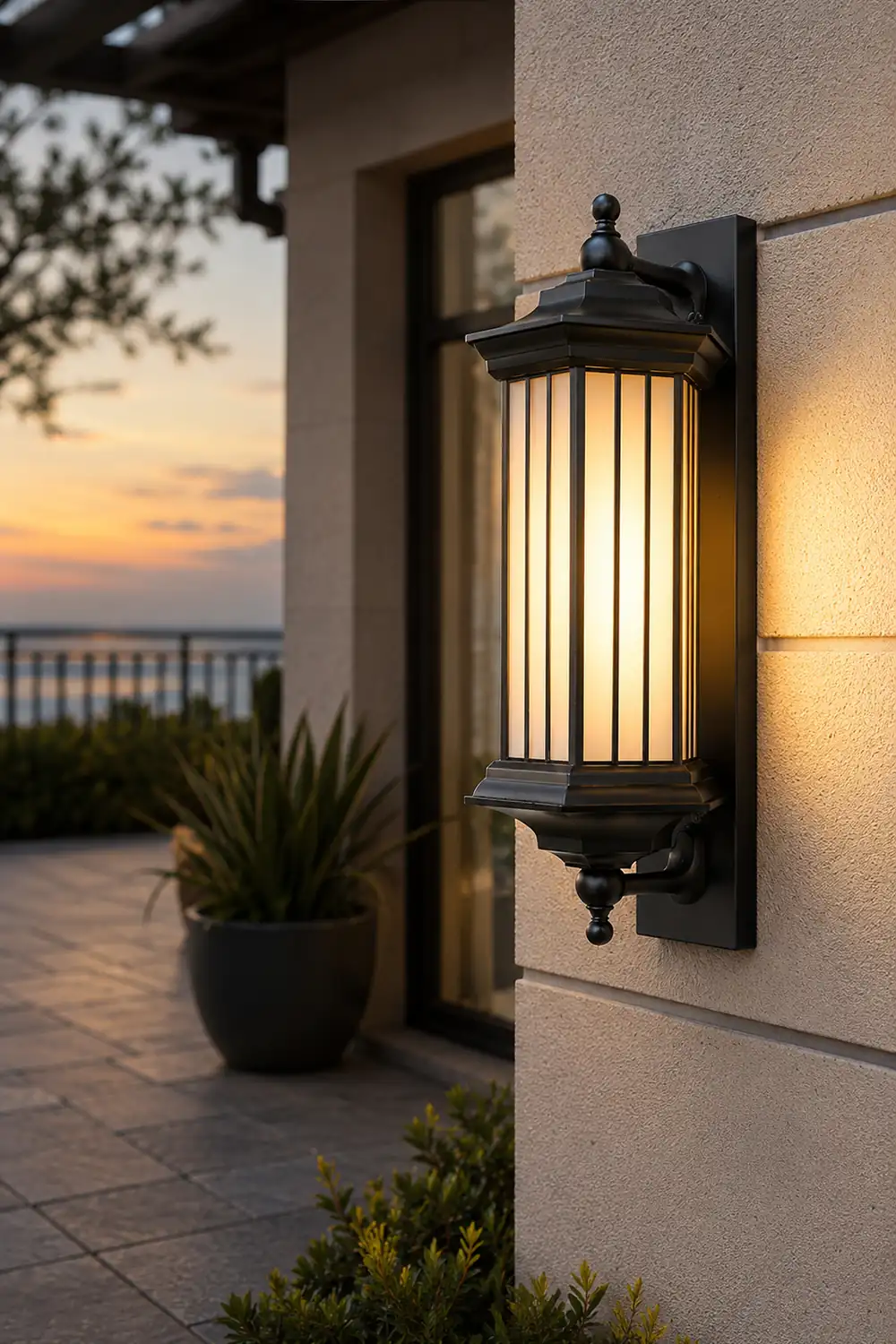 Retro Creative Outdoor Waterproof Black Modern Exterior Wall Lights - Lumpaz