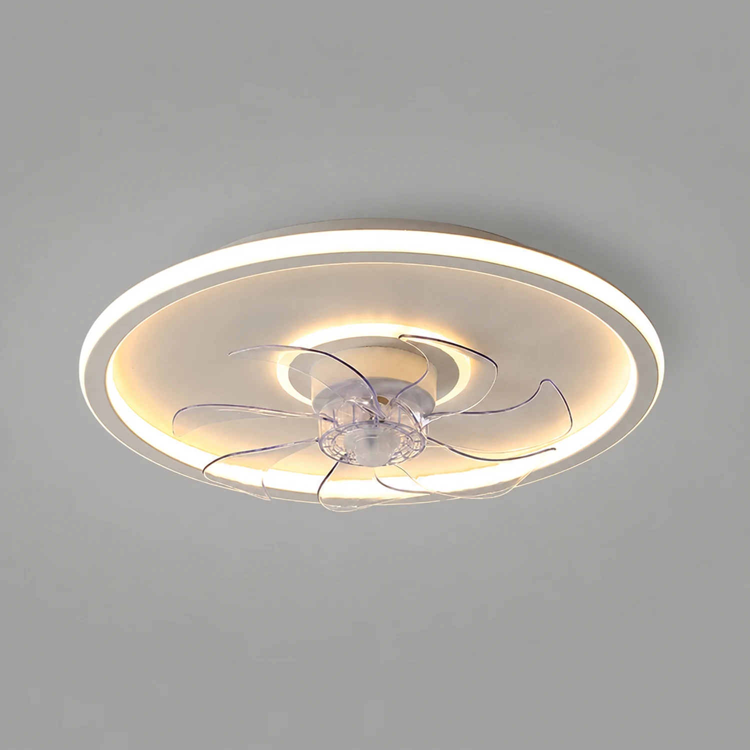 Kirsten 7/3-Blade Ceiling Fan With Light, 8 Style, L 20"/24'' - Lumpaz