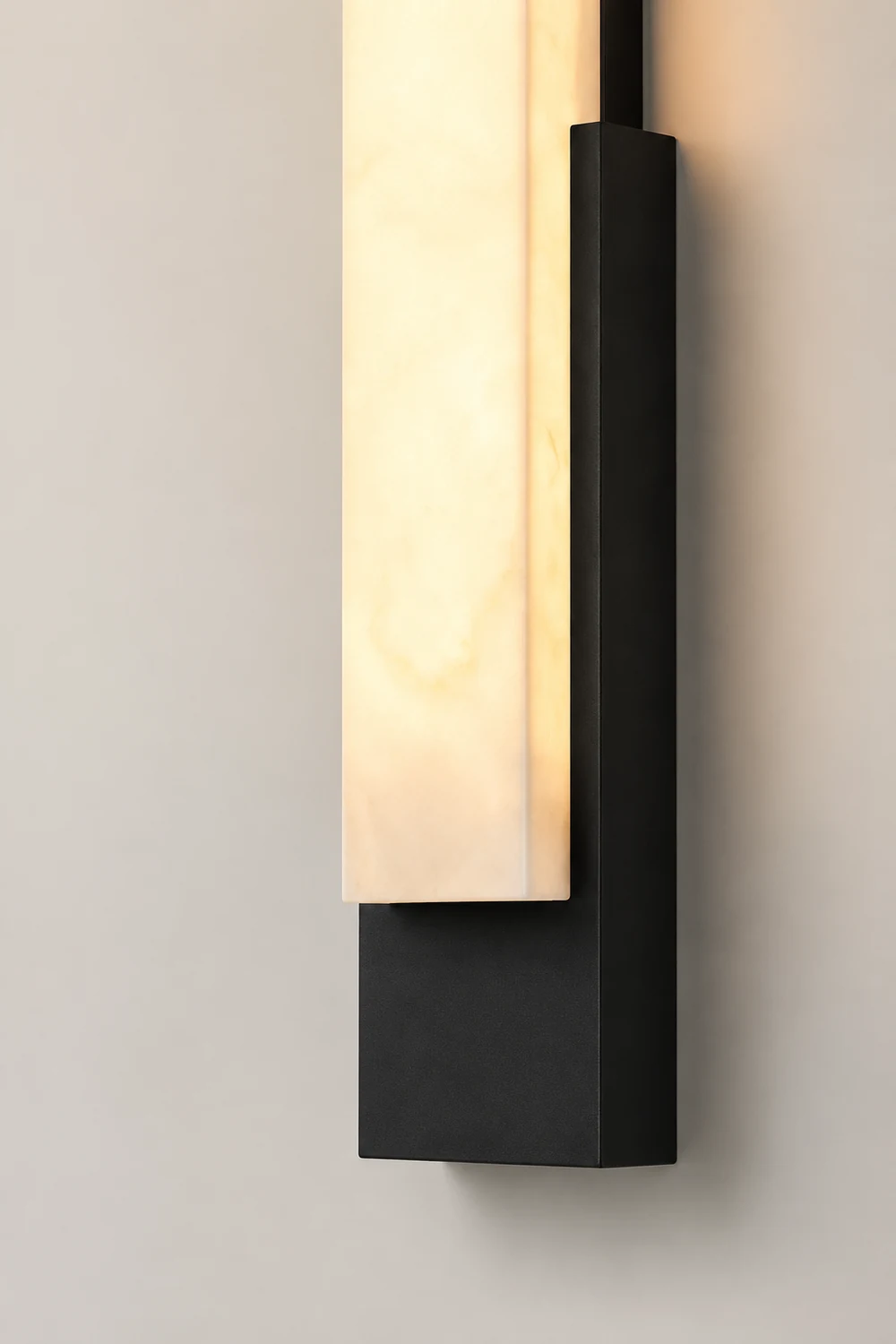 Waterproof Imitation Marble Shade LED Black Modern Outdoor Wall Light复制 - Lumpaz