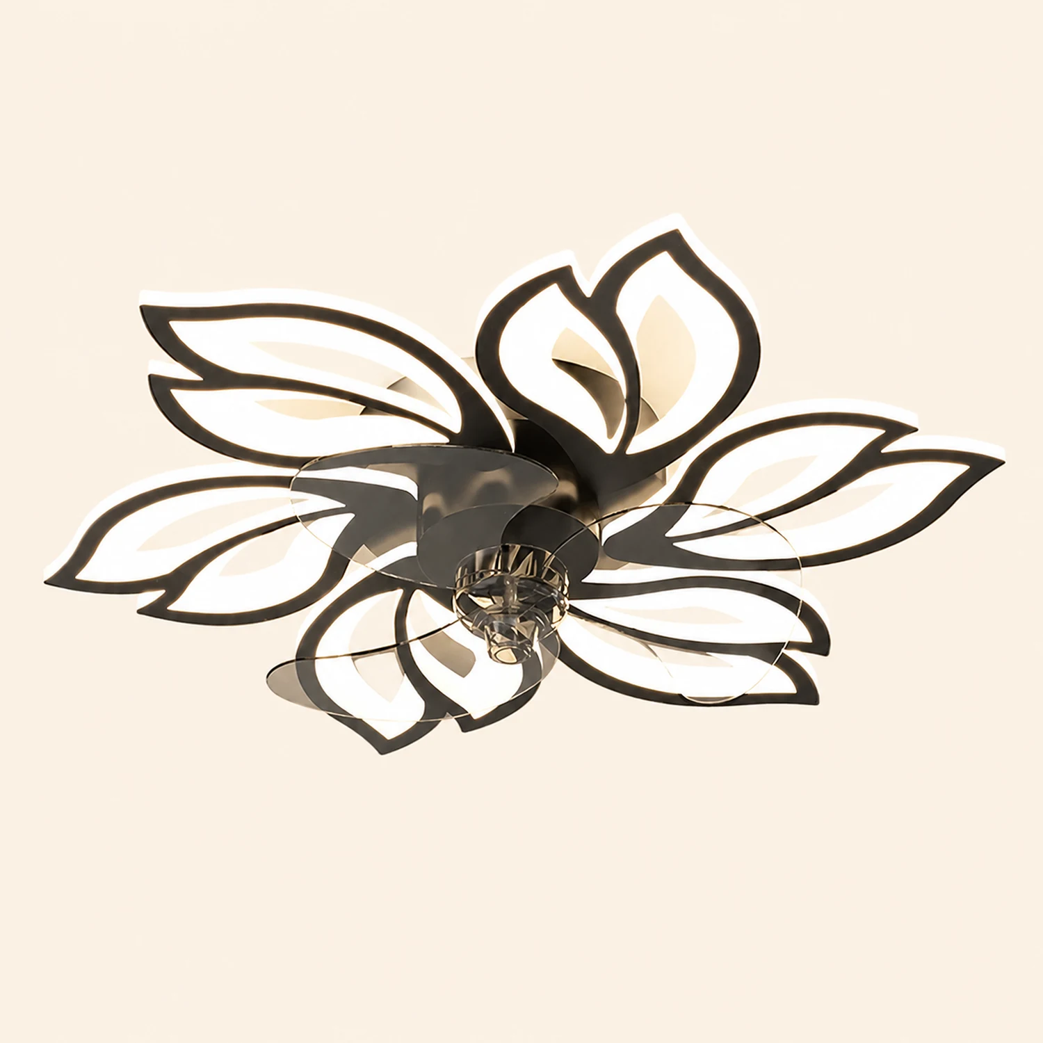 Hana Ceiling Fan with Light, 3 Color, L 26"/27"/31" - Lumpaz