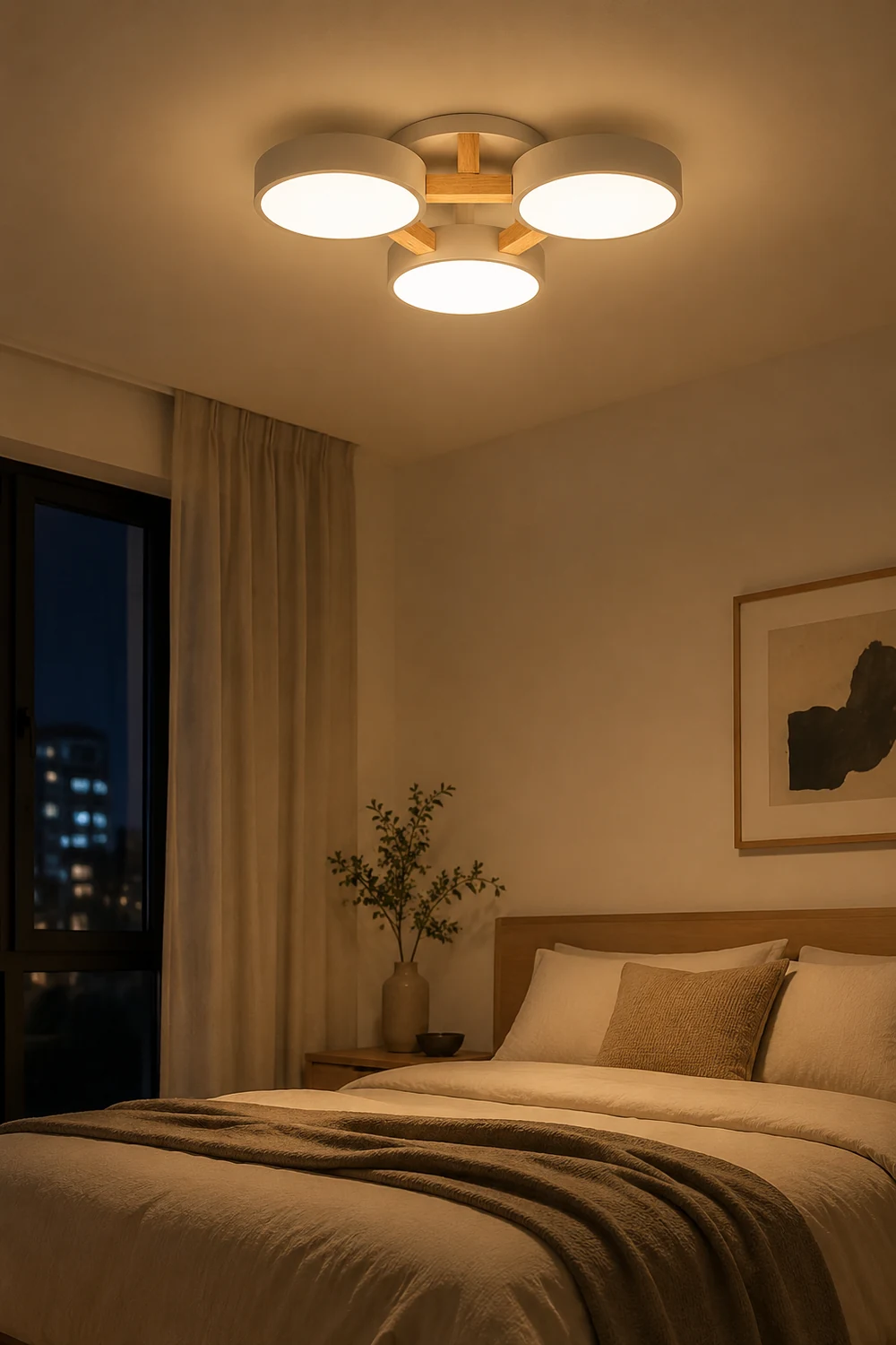 Minori Nordic Minimalist Flush Mount Ceiling Light - Lumpaz