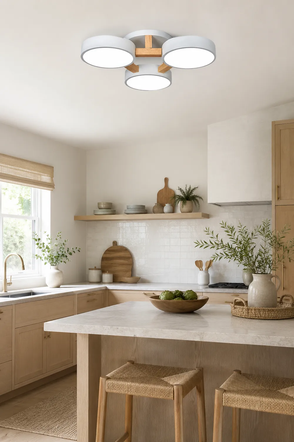 Minori Nordic Minimalist Flush Mount Ceiling Light - Lumpaz