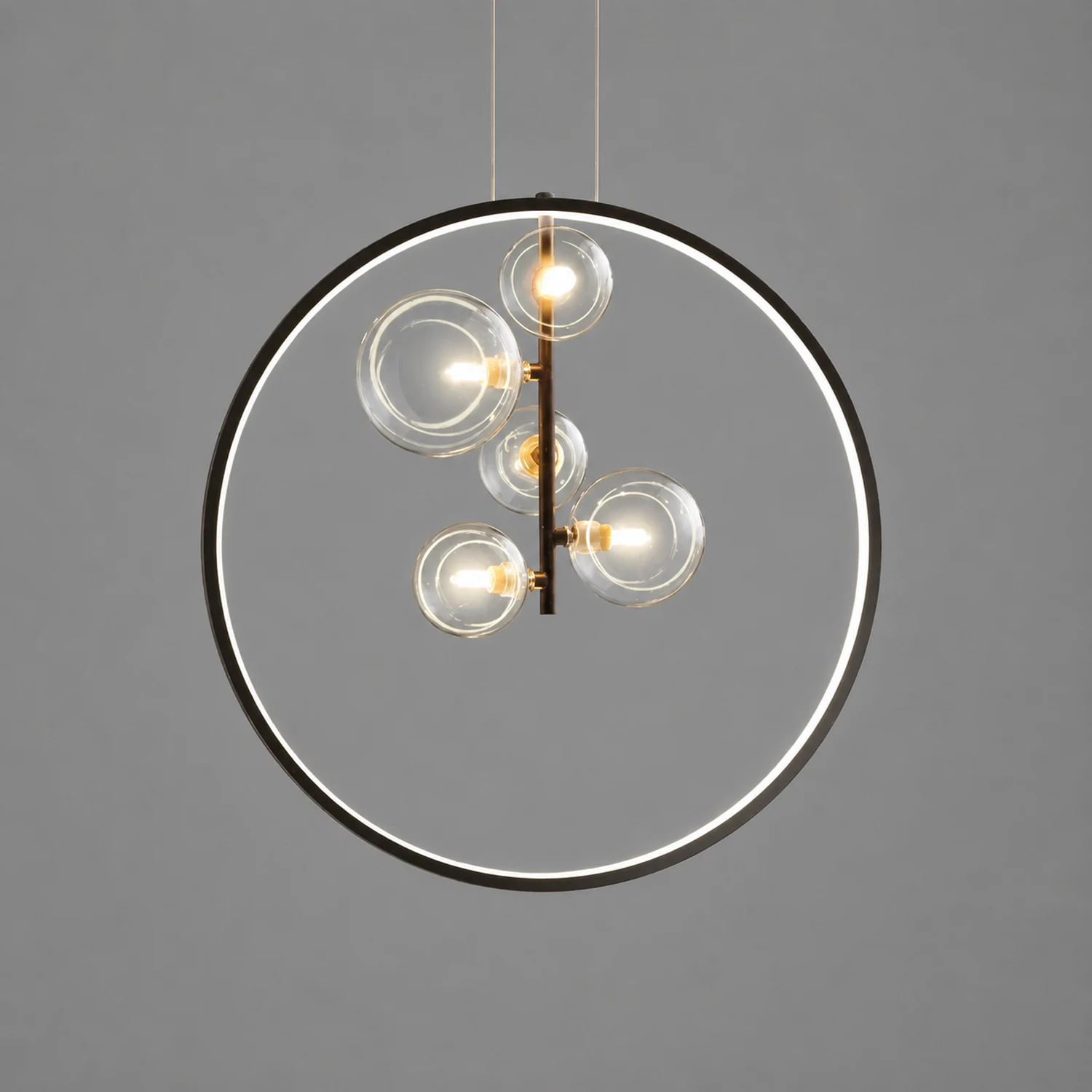 Nordic Glass Bubbles LED Modern Pendant Light For Dining Room - Lumpaz