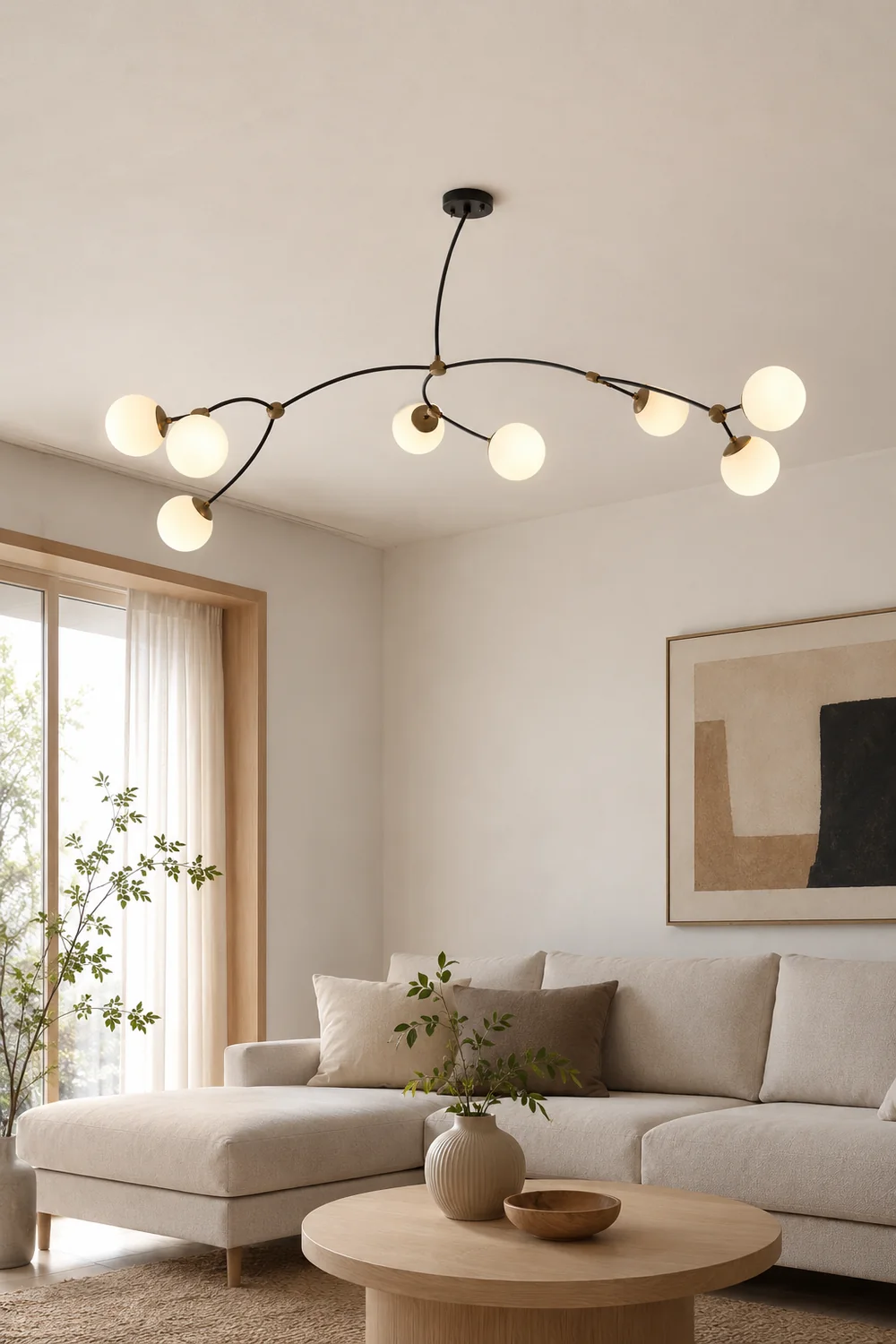 Valentina Minimalist Elegant Unique Branch Chandeliers, Living Room - Lumpaz