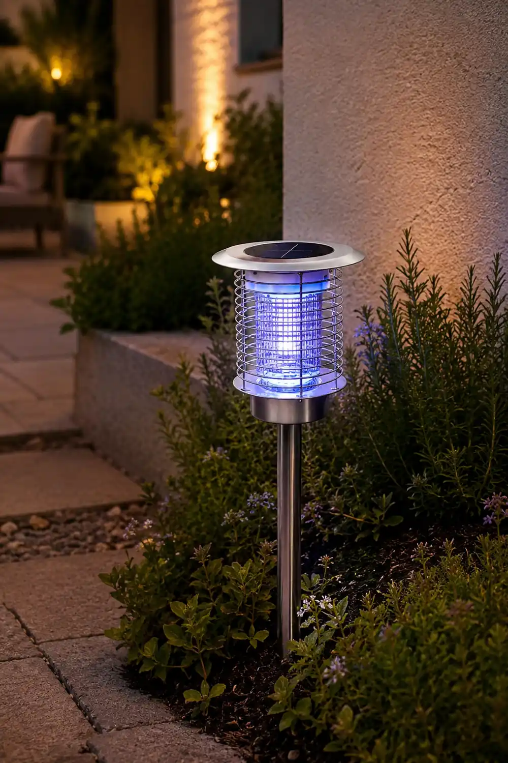 Waterproof USB Solar Bug Zapper Mosquito Killer Lamp Garden Lights - Lumpaz