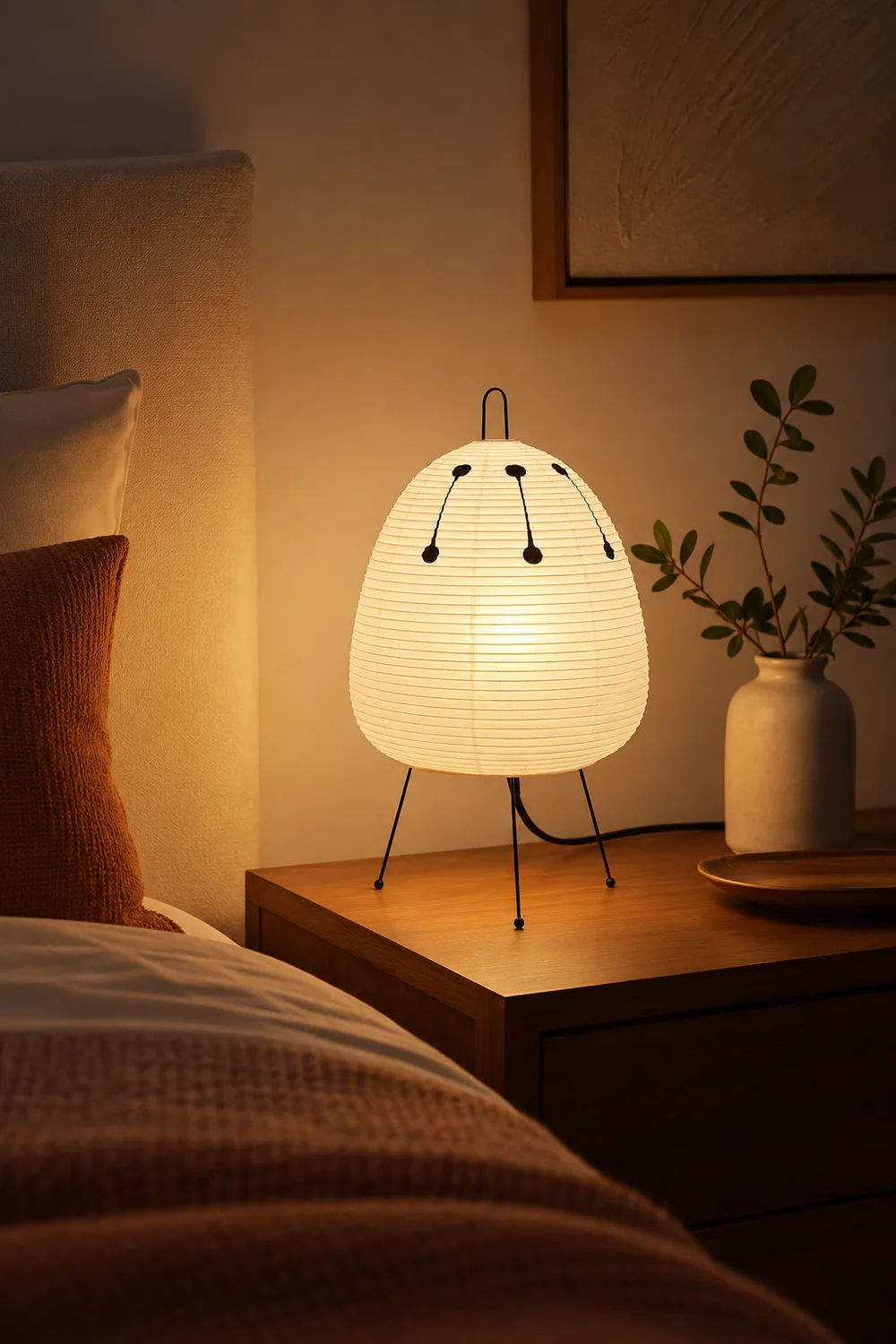 Renée Post Modern Funky Floor Lamp, Artificial Paper/Metal, White - Lumpaz
