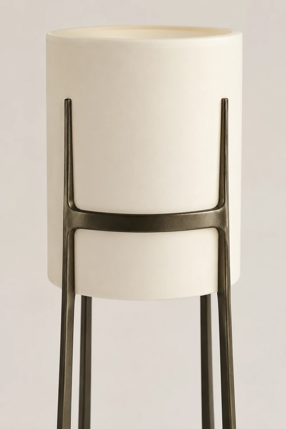 Eryn Modern Cylinder Metal Fabric Floor Lamp - Lumpaz