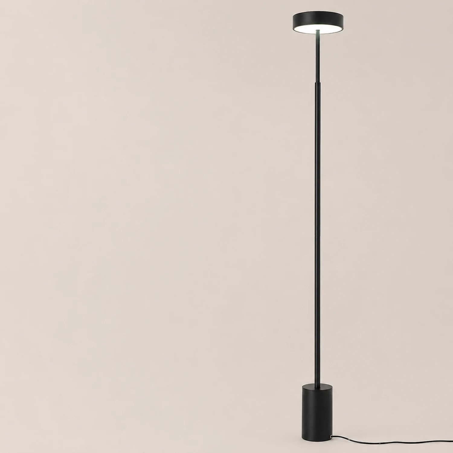 Edge Floor Lamp Linear Modern/Minimalist, Black/White/Gray, Bedroom - Lumpaz
