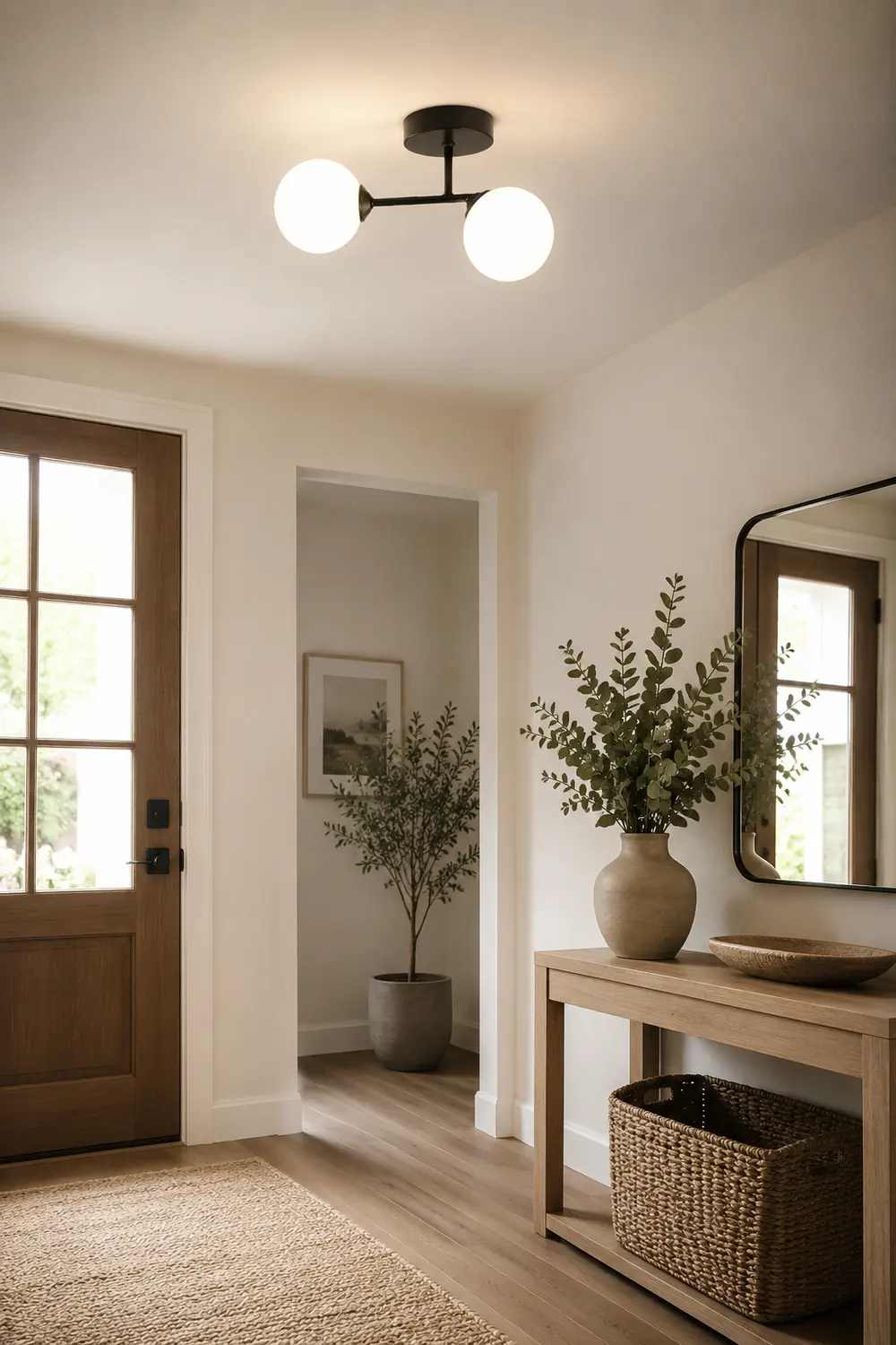 Valentina Semi-Flush Mount Ceiling Light, 2 Color, 12" - Lumpaz