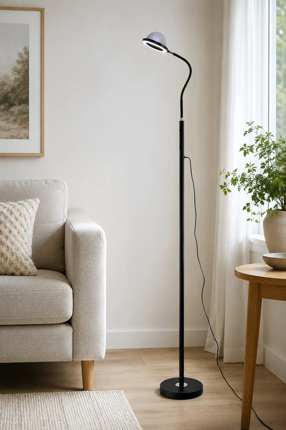 Eryn Modern Globe Metal Acrylic Floor Lamp - Lumpaz