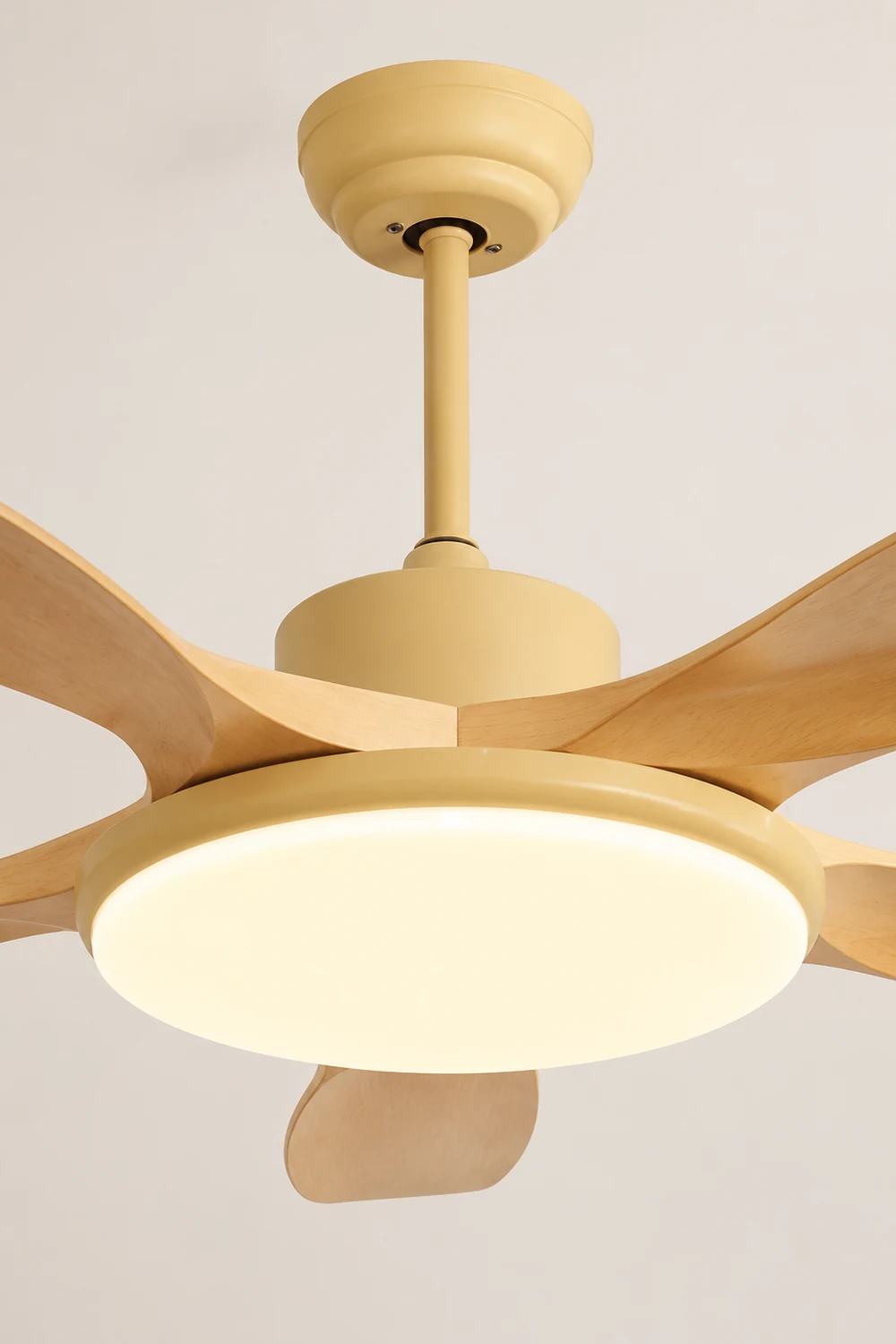 Ozawa 5-Blade Wood DC Ceiling Fan with Light, Summer, 47.2''/51.2''/59.1'' - Lumpaz