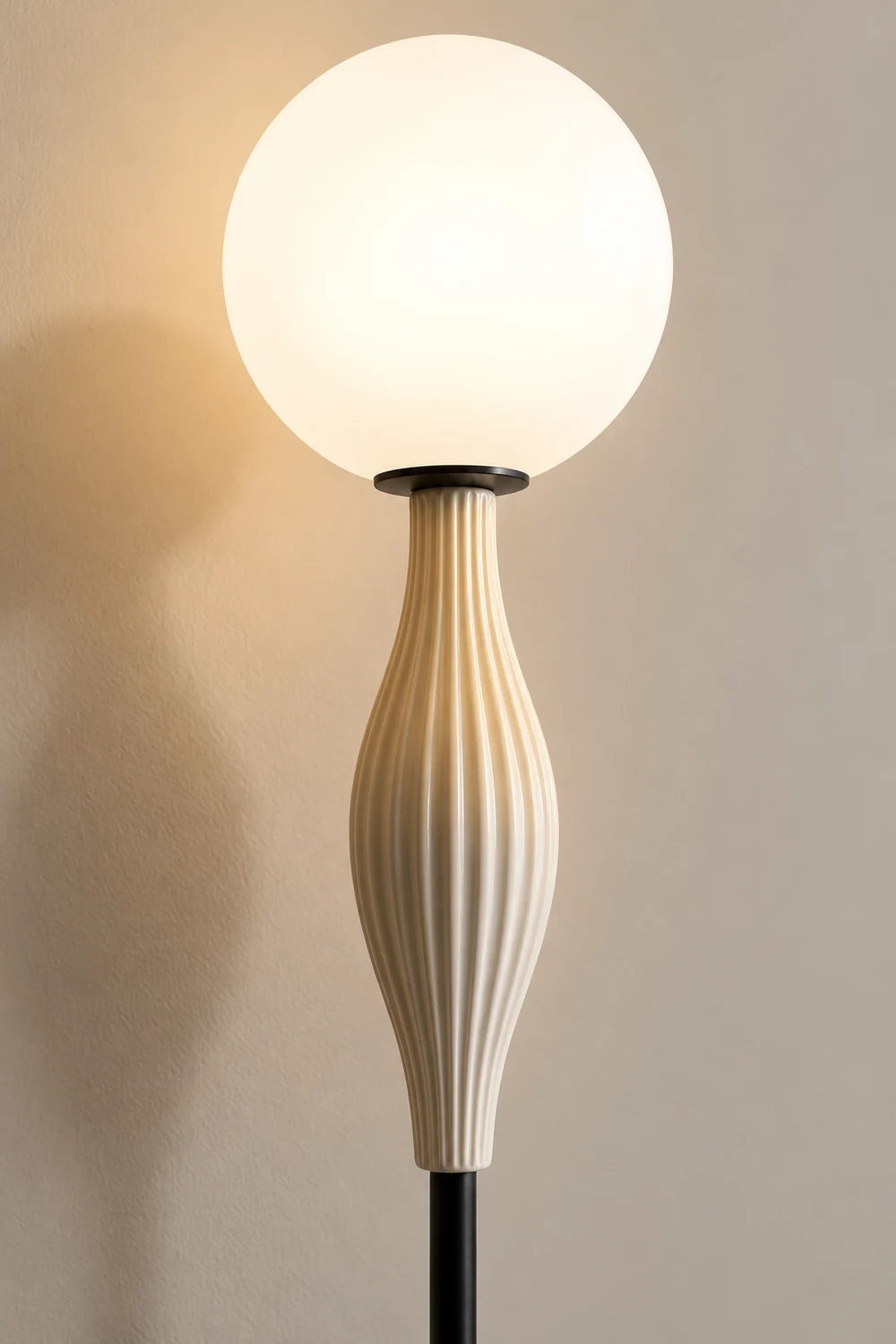 Valentina Floor Lamp Bubble Modern, Metal/Glass, Bedroom - Lumpaz