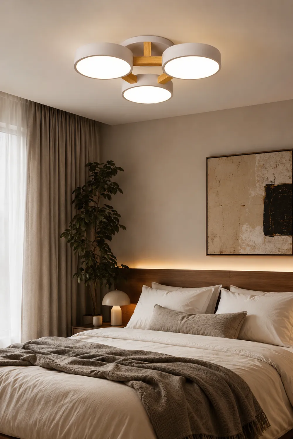 Minori Nordic Minimalist Flush Mount Ceiling Light - Lumpaz