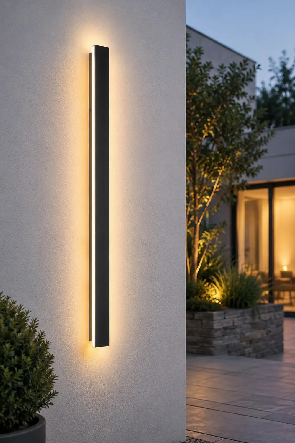 Black Friday Clearance Black Long Strip Outdoor Wall Lights Outdoor LED Lighting - Lumpaz