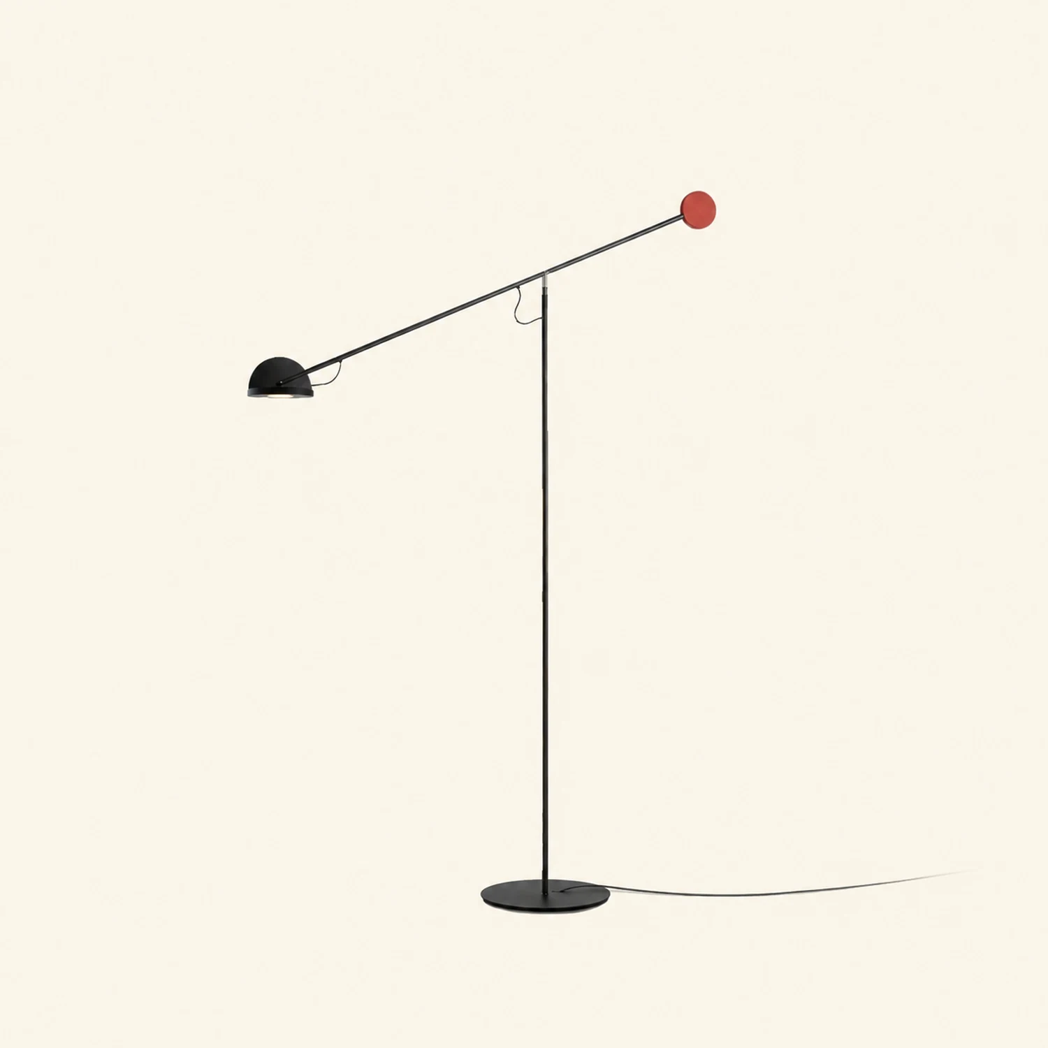 Avi Industrial Minimalist Linear Metal Floor Lamp, Black - Lumpaz