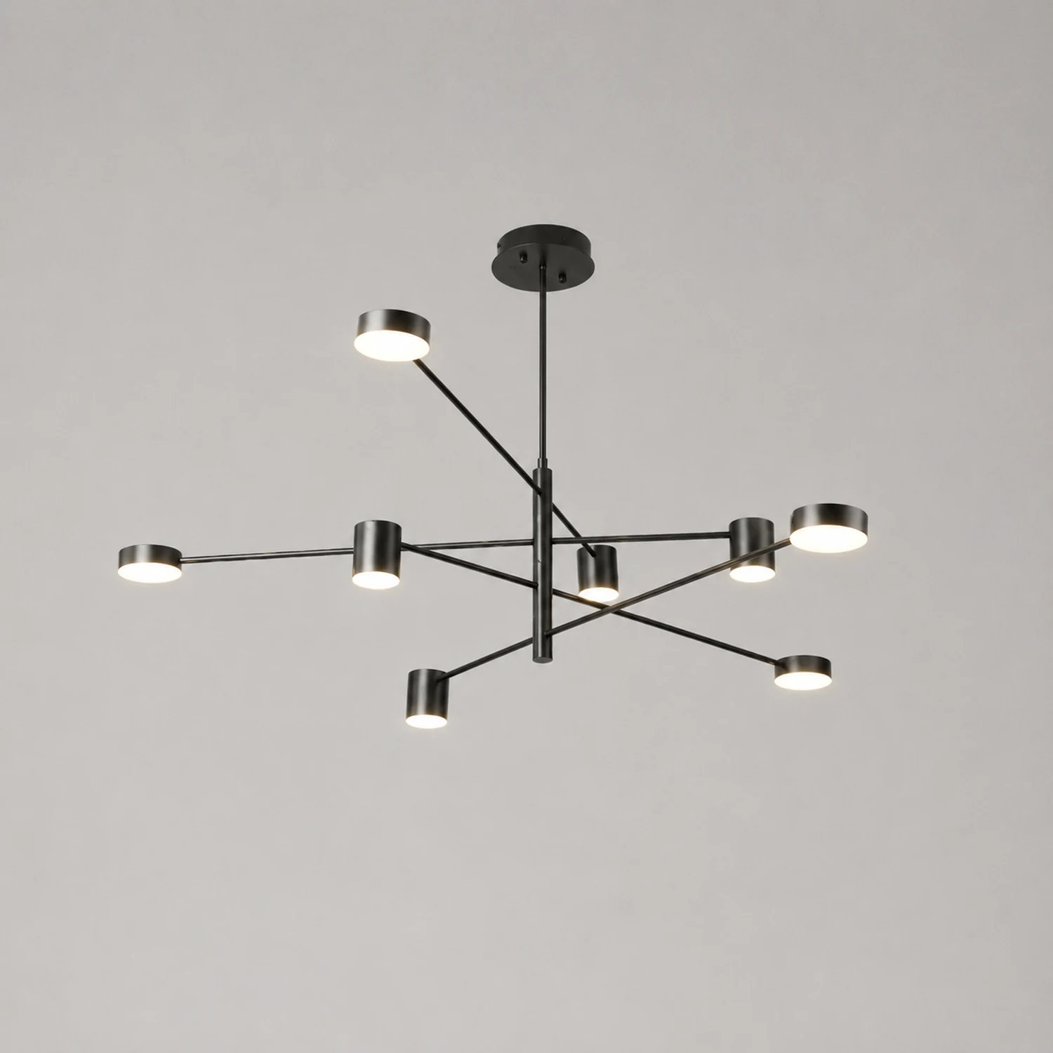 Weiss Pendant Light Branch Industrial, Metal, Black/Gold, Bedroom - Lumpaz