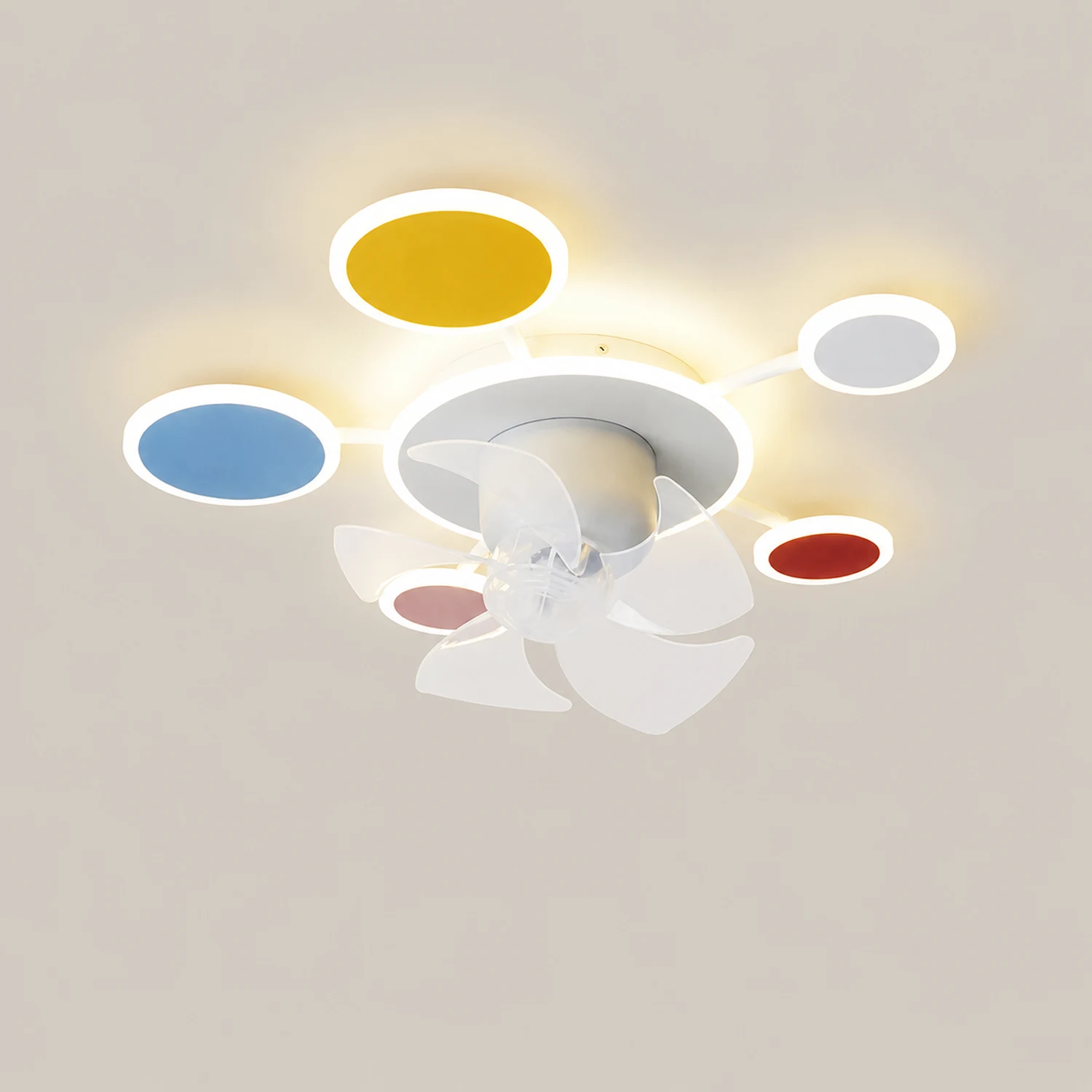 Minori Cloud Ceiling Fan with Light, 3 Color, 23"/21.5'' - Lumpaz