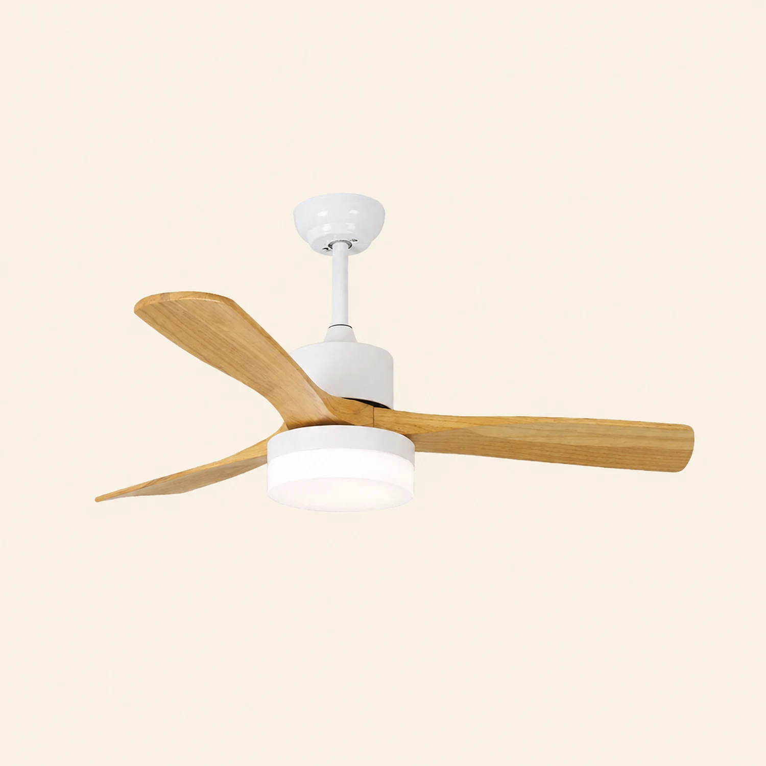 Ozawa 3-Blade Ceiling Fan with Light, Wooden, 2 Color, 43'' - Lumpaz