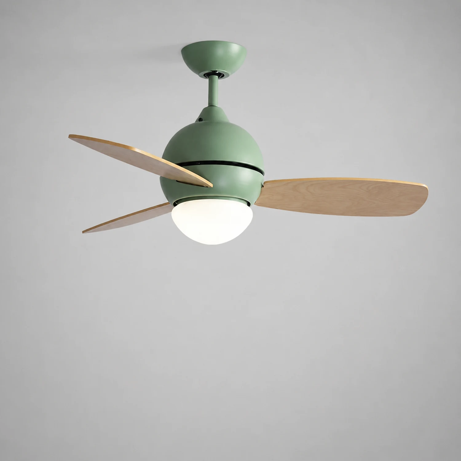 Morandi Colorful 3-Blade Ceiling Fan with Light, 6 Color, DIA 36.2'' - Lumpaz