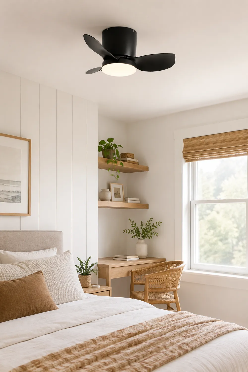 Walters 3-Blade Ceiling Fan with Light, 3 Color, DIA 23.62'' - Lumpaz