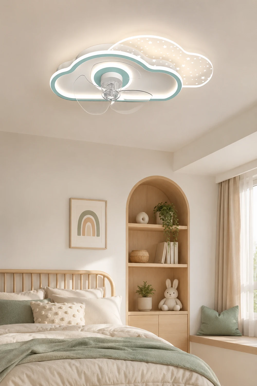 Minori Ceiling Fan with Light, 6 Style, 20"/21"/24" - Lumpaz