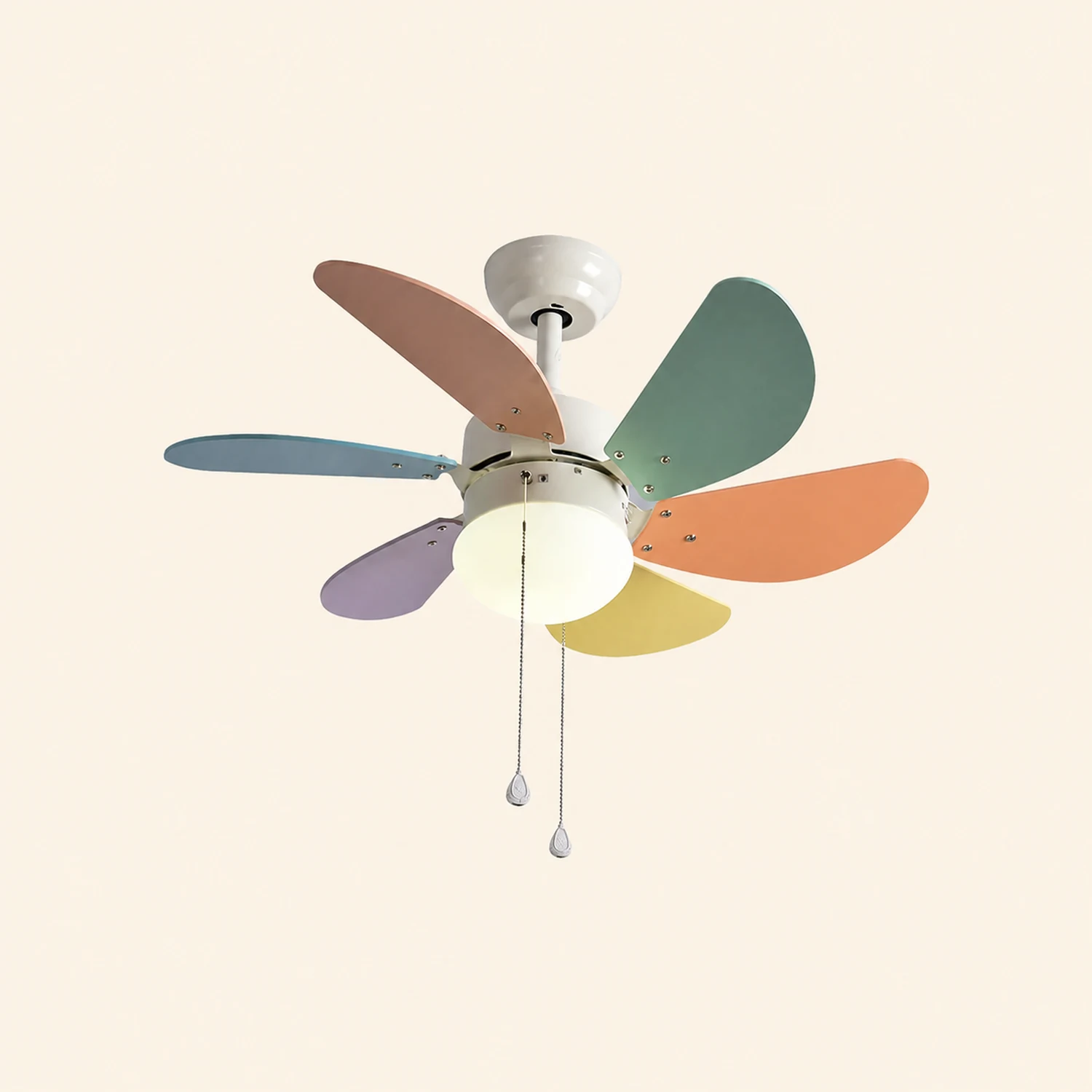 Morandi Colorful 5-Blade Ceiling Fan Light, DIA42.13'' - Lumpaz