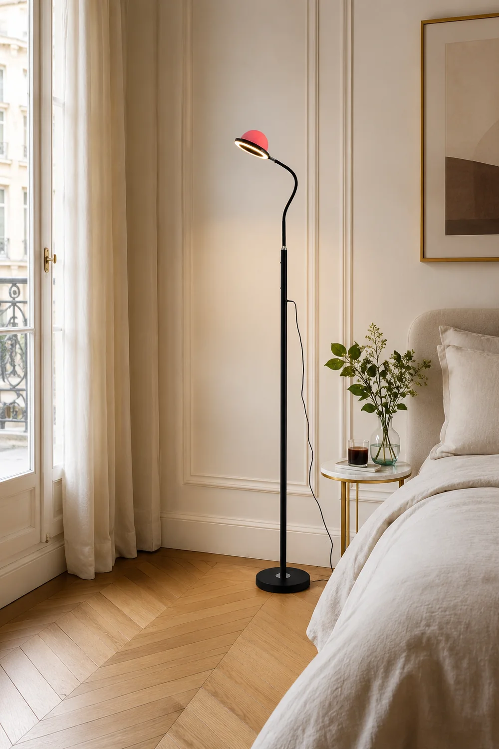Eryn Modern Globe Metal Acrylic Floor Lamp - Lumpaz