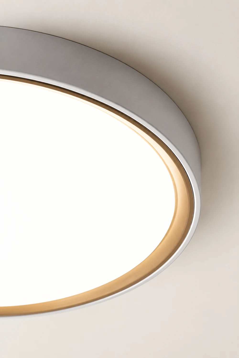 Quinn Minimalist Round/Square Metal/Acrylic Flush Mount Ceiling Light, Gold - Lumpaz