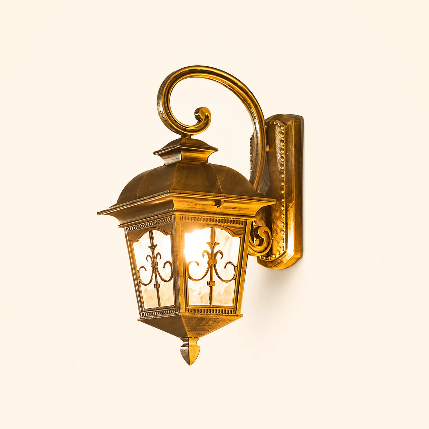Waterproof Retro Elegant LED Glass European Style Outdoor Wall Lights - Lumpaz