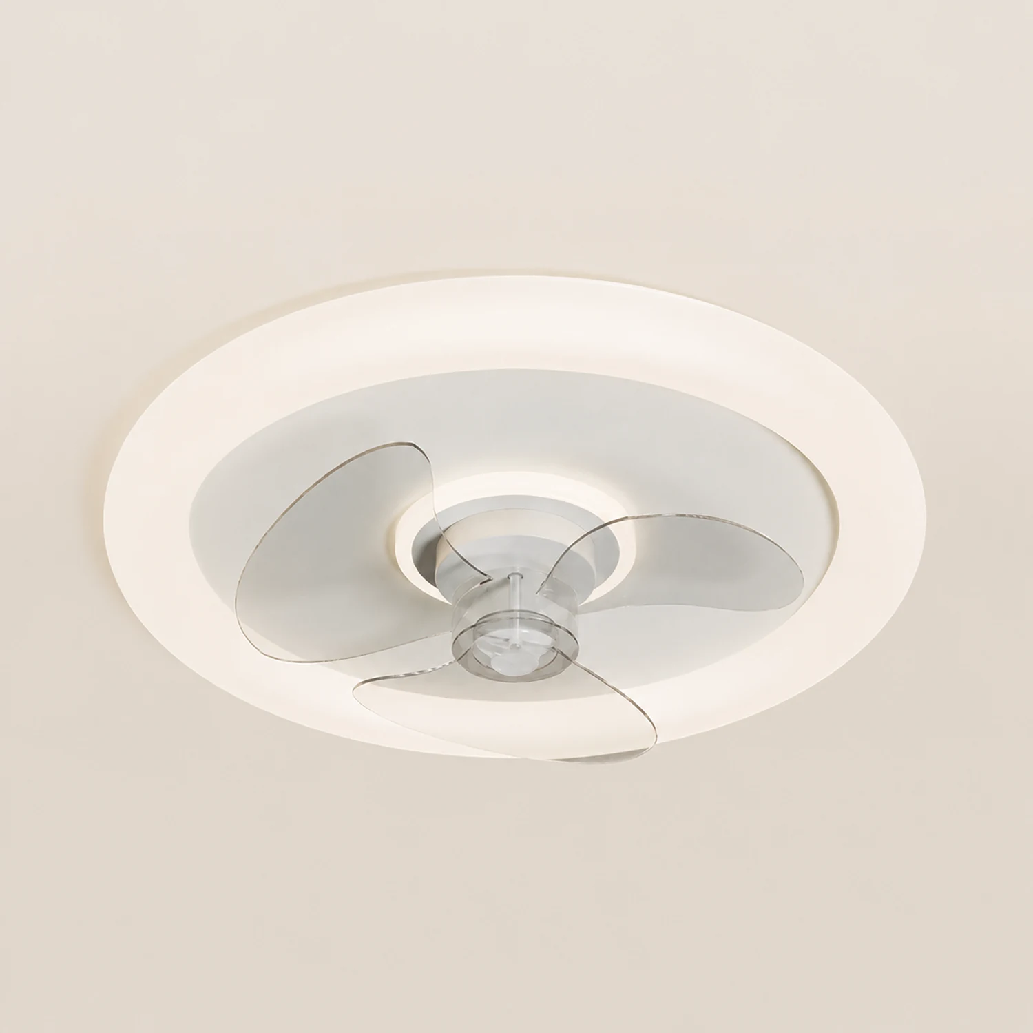 Kirsten 7/3-Blade Ceiling Fan With Light, 8 Style, L 20"/24'' - Lumpaz