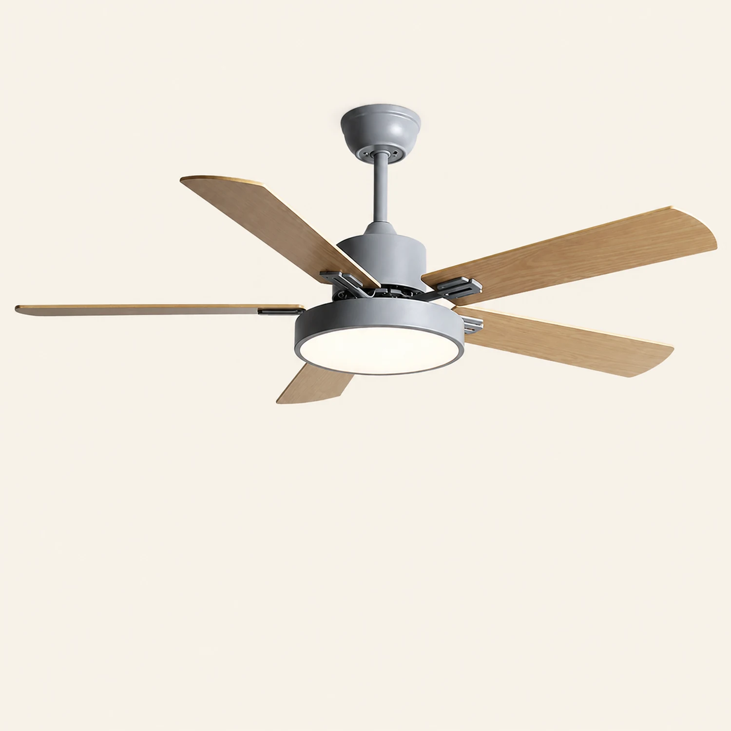 Morandi 5-Blade Ceiling Fan with Light, 4 Color - Lumpaz