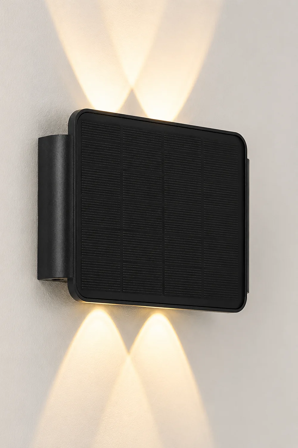 Up and Down Lighting LED Waterproof Black Modern Solar Wall Lights - Lumpaz