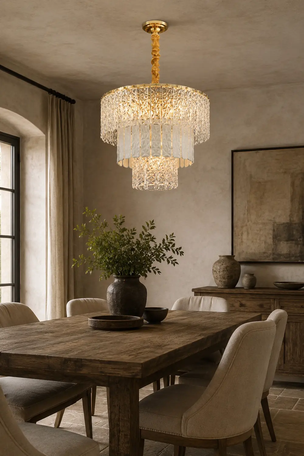 Marilyn Modern Linear Metal Pendant Light Black Living Room - Lumpaz