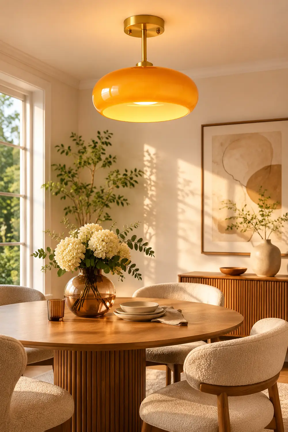 Hailie Modern Designer Round Flush Mount Ceiling Light - Lumpaz