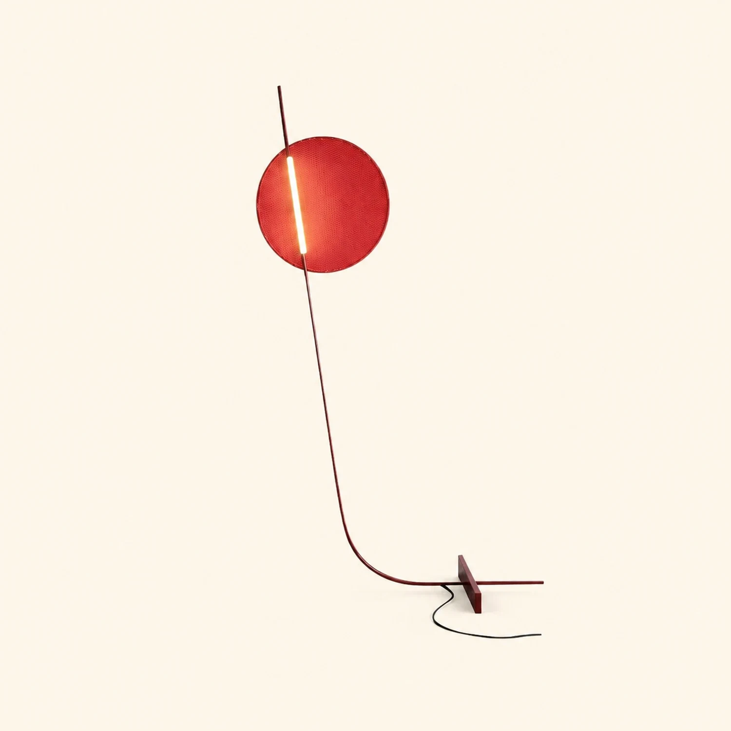 Elif Floor Lamp Blood Moon Postmodern, Metal, Red, Bedroom - Lumpaz