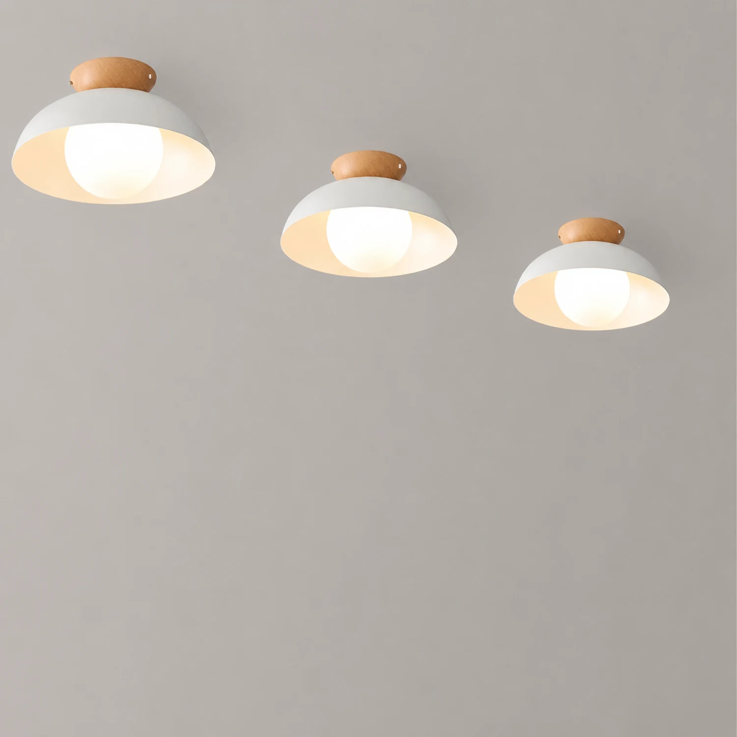 Ozawa Nordic Pendant Lights Wood/Metall Black Kitchen Balcony - Lumpaz