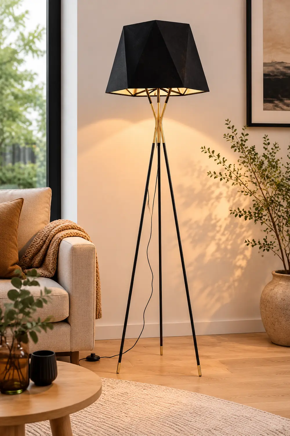 Salgado Minimalist Tripod Floor Lamp - Lumpaz