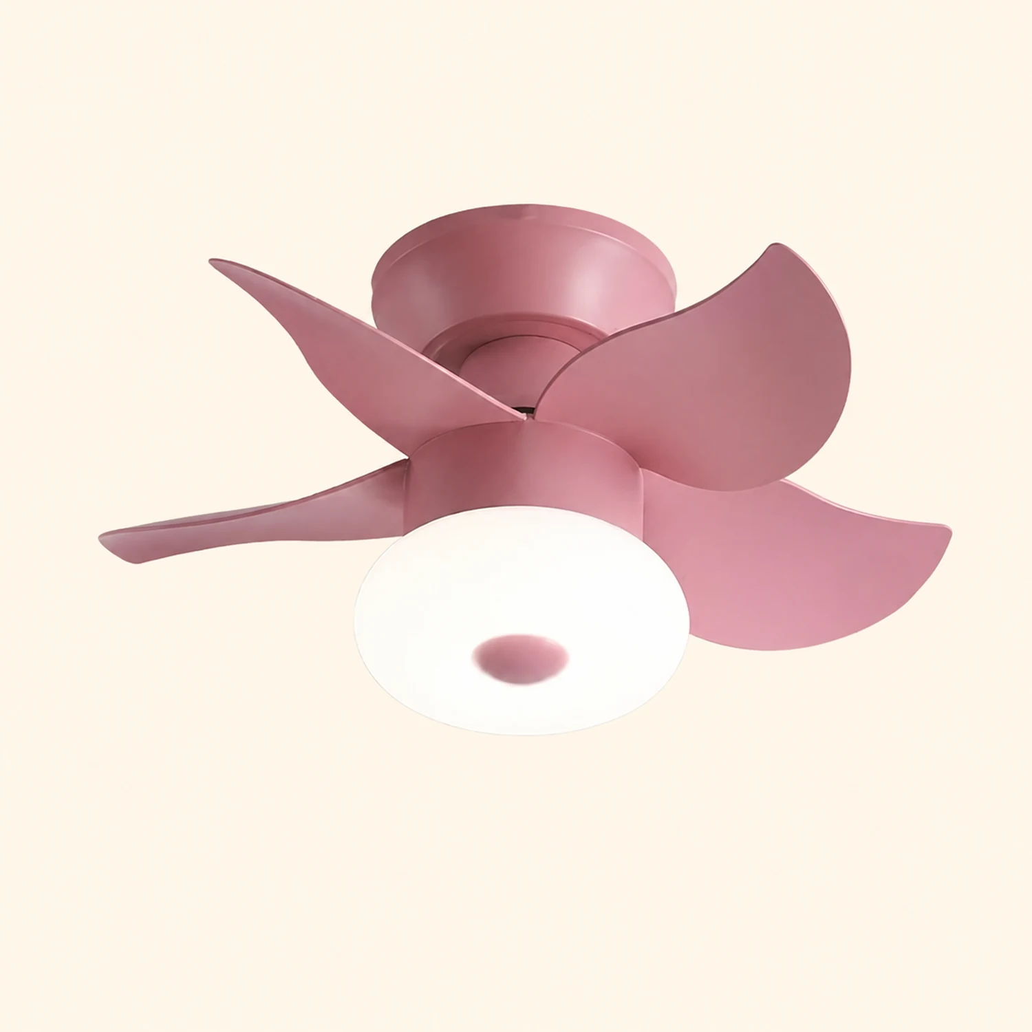 Morandi 5-Blade Ceiling Fan with Light, 3 Color, 24'' - Lumpaz