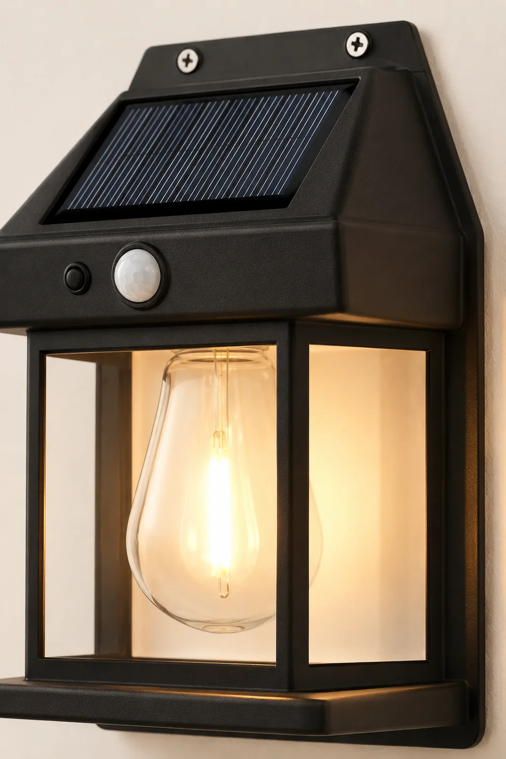 Waterproof Tungsten Bulb Intelligent Three Modes Modern Solar Wall Lights - Lumpaz
