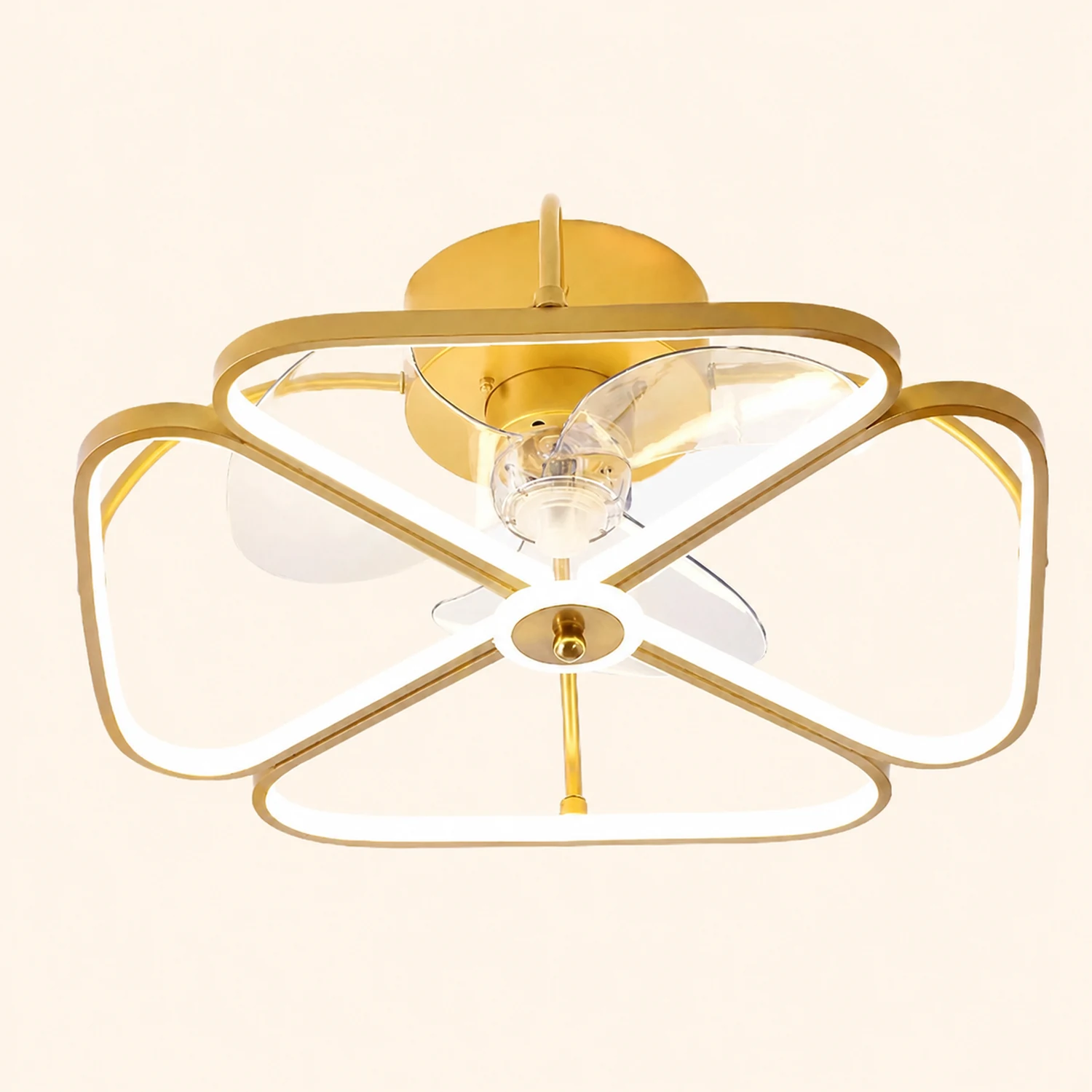 Hana Ceiling Fan with Light, 3 Style, 20" - Lumpaz